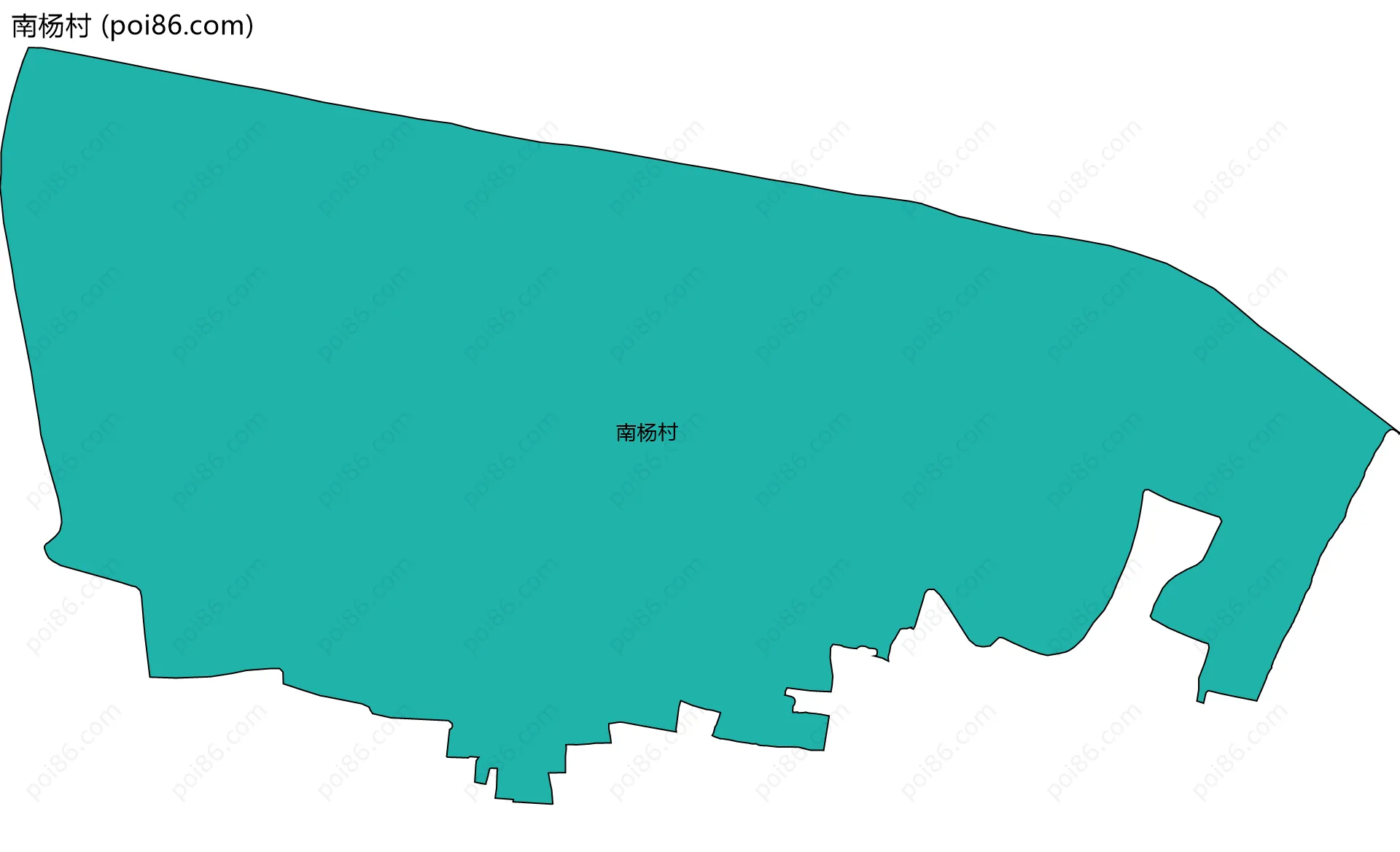 南杨村边界地图