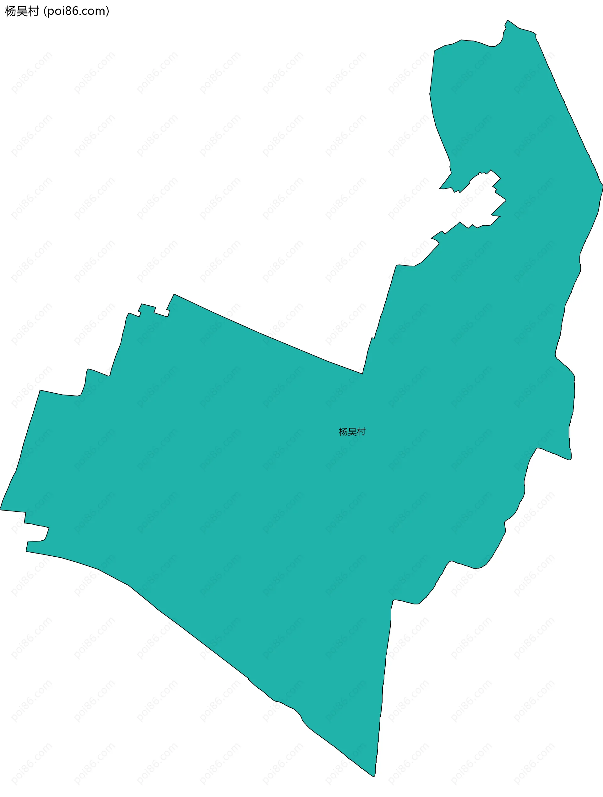 杨吴村边界地图