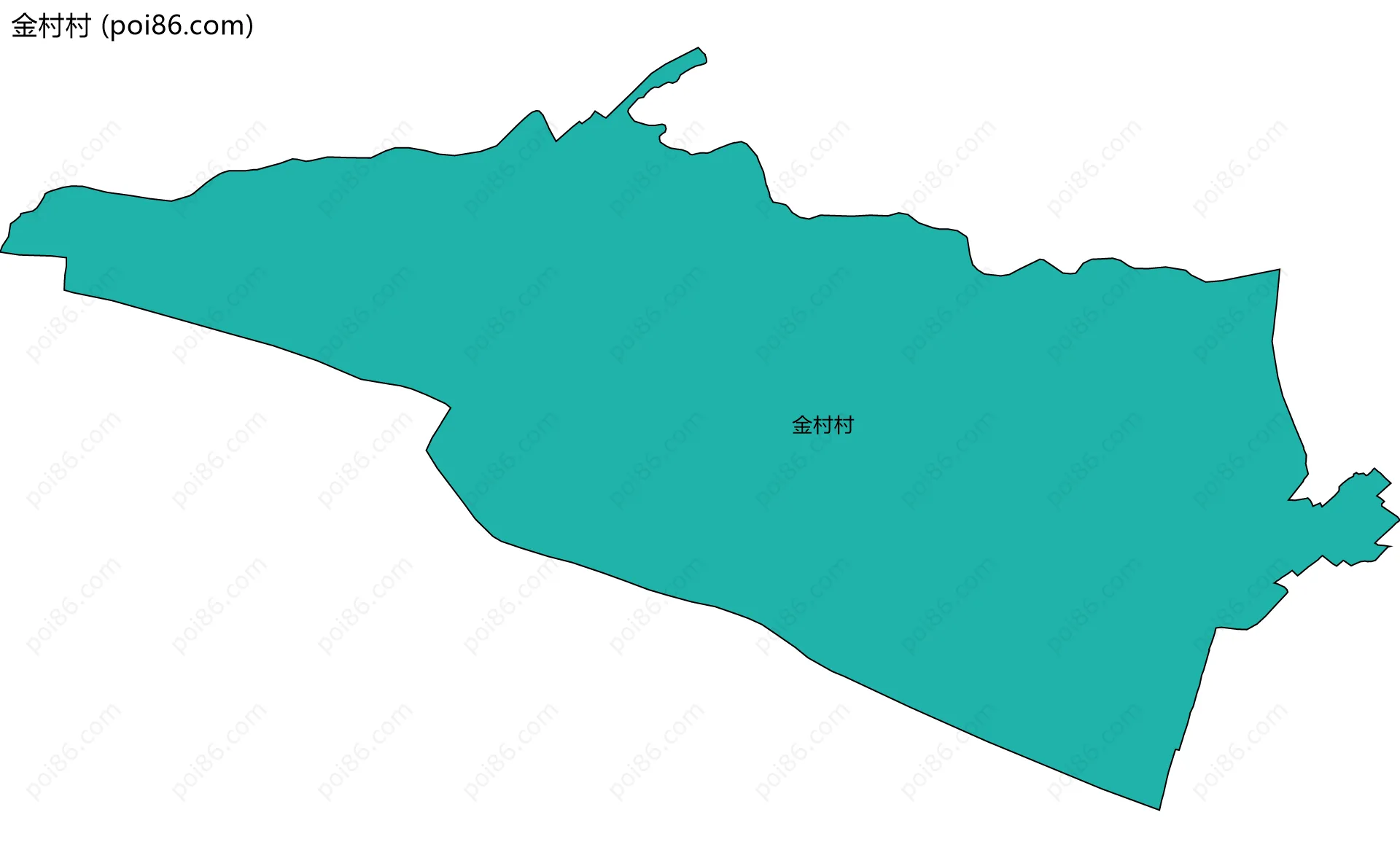 金村村边界地图