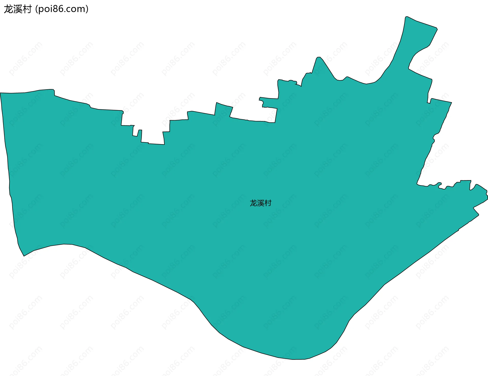 龙溪村边界地图