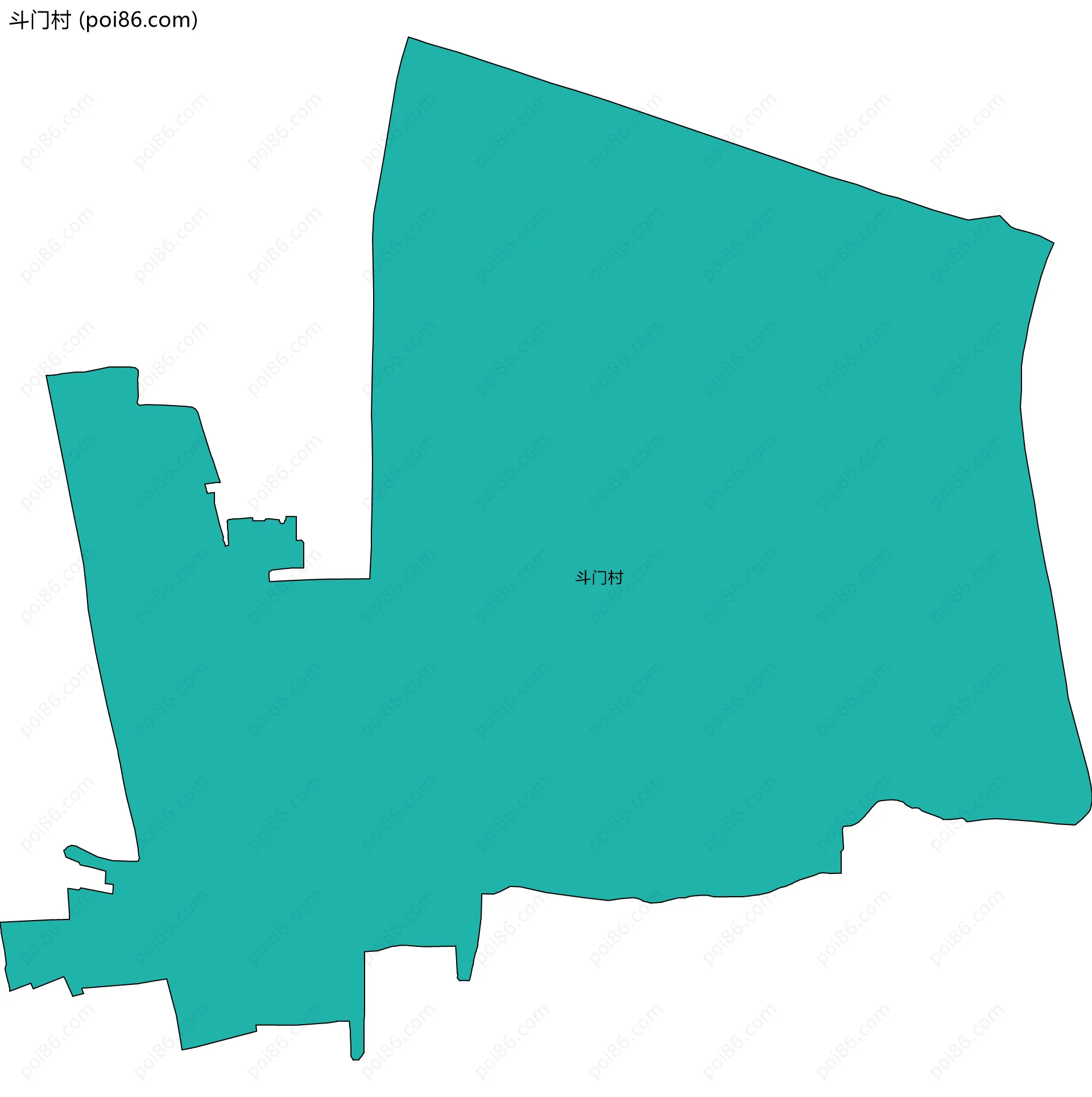 斗门村边界地图