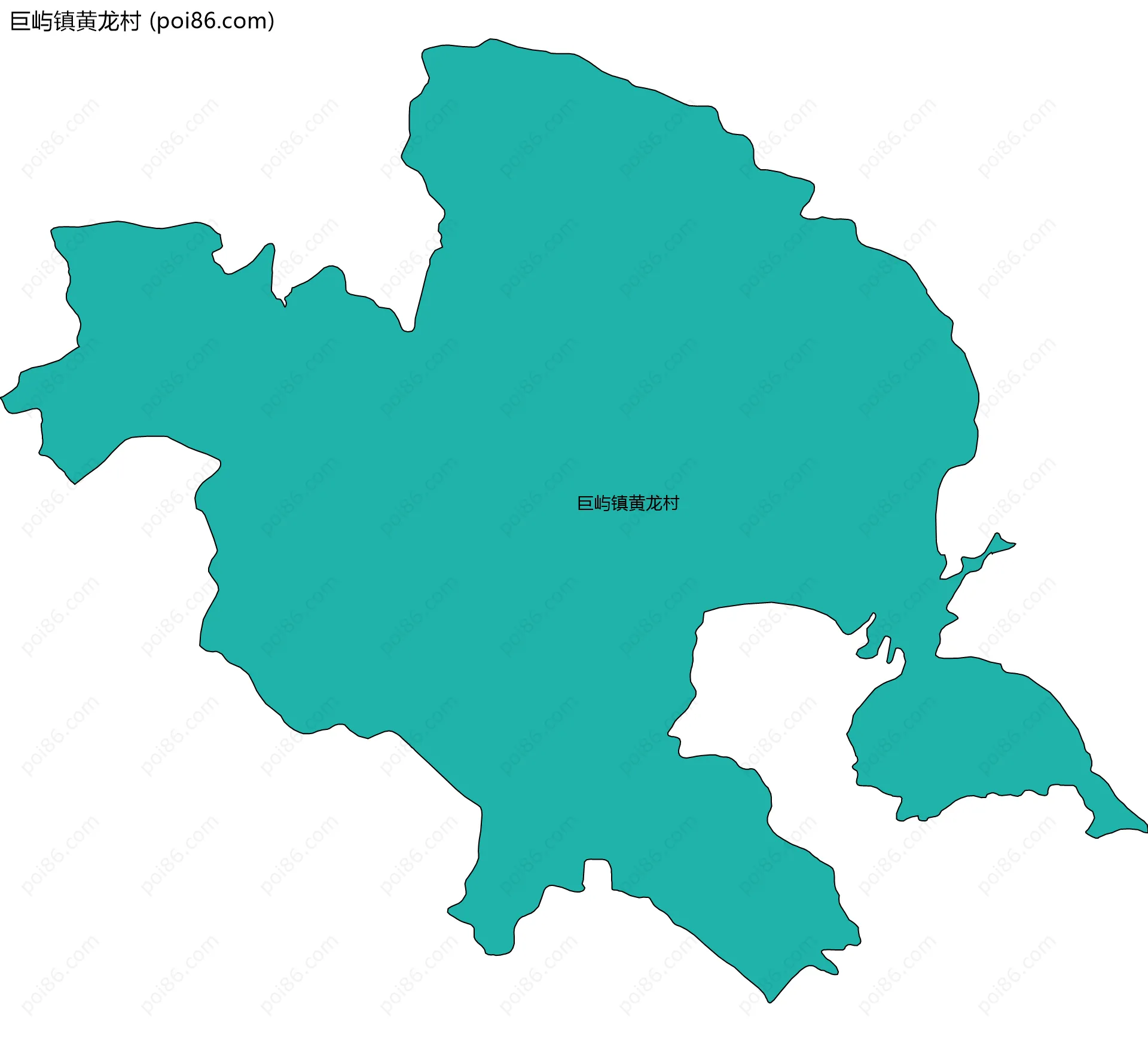 巨屿镇黄龙村边界地图
