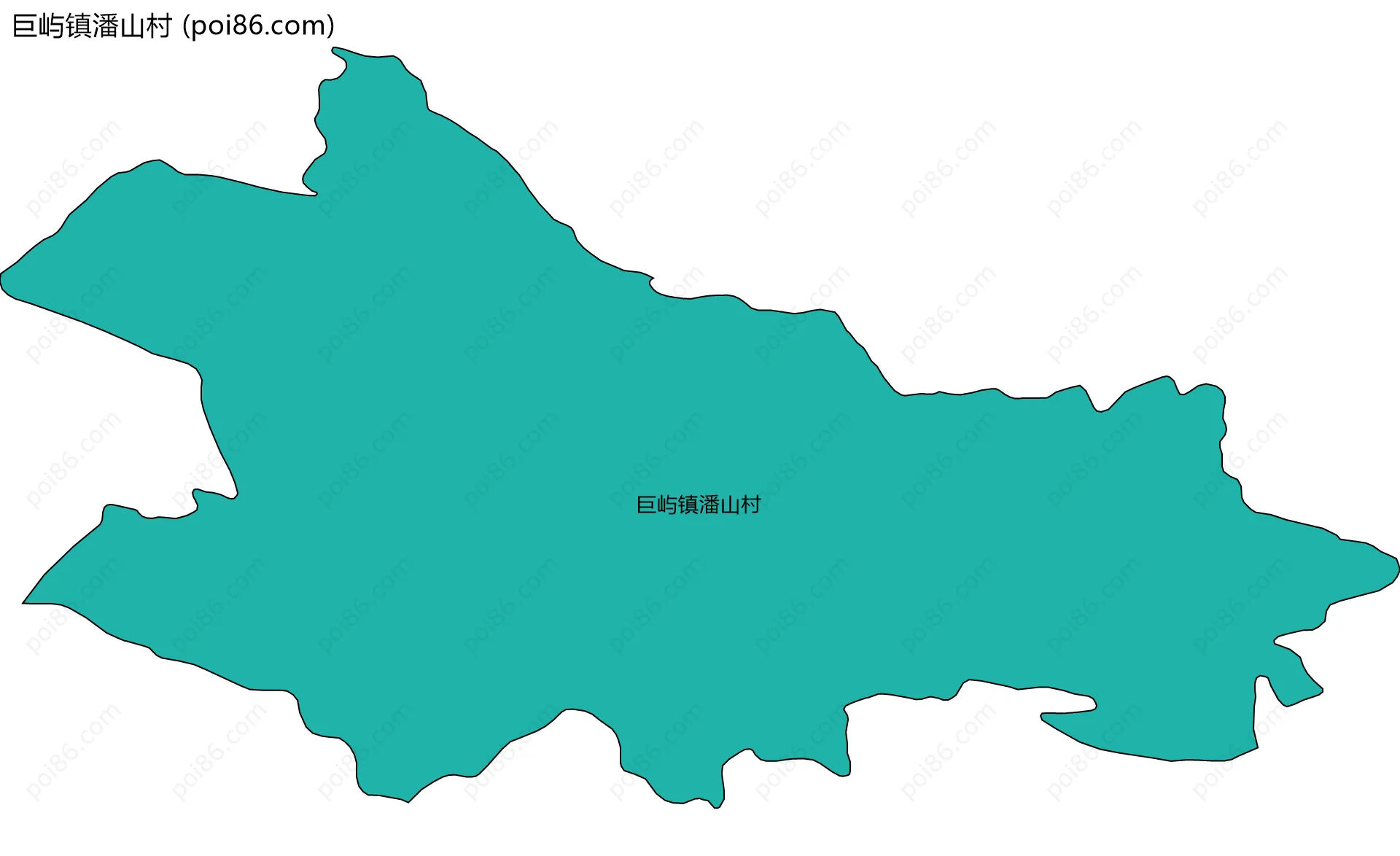 巨屿镇潘山村边界地图