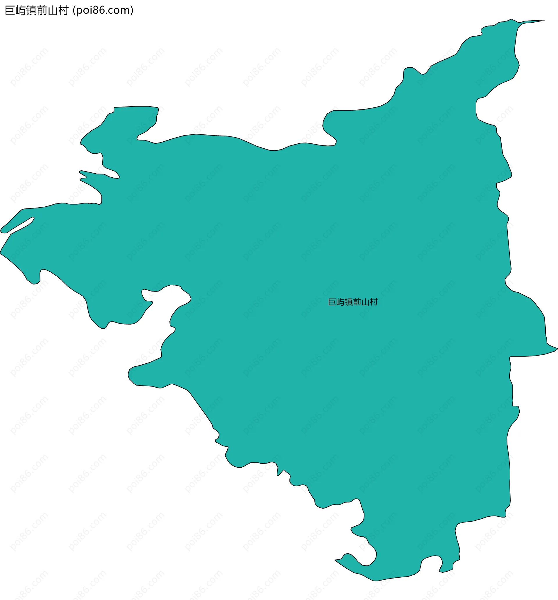巨屿镇前山村边界地图