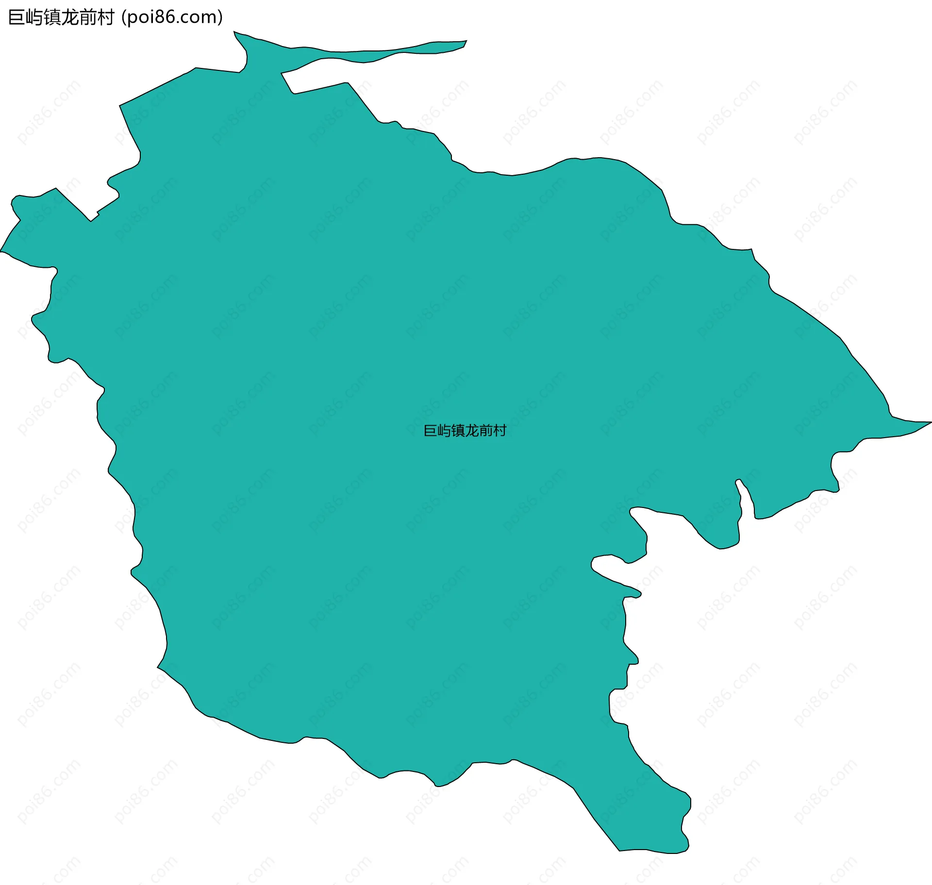 巨屿镇龙前村边界地图