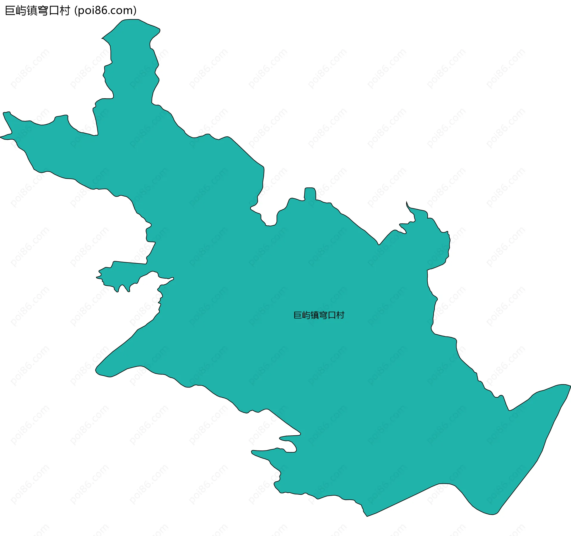 巨屿镇穹口村边界地图