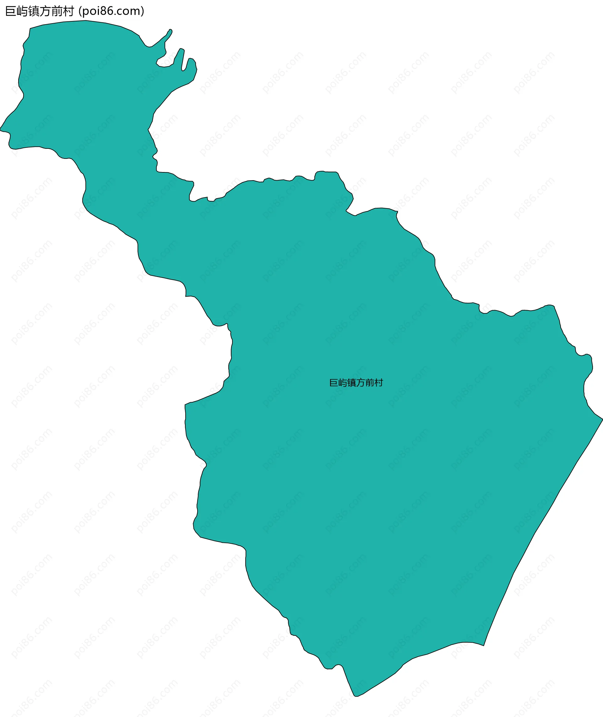 巨屿镇方前村边界地图
