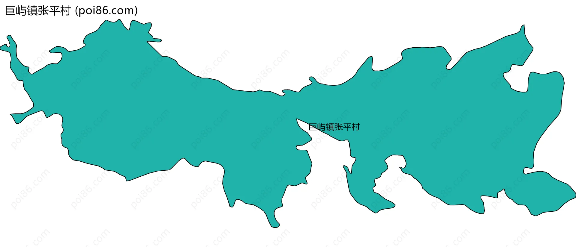 巨屿镇张平村边界地图