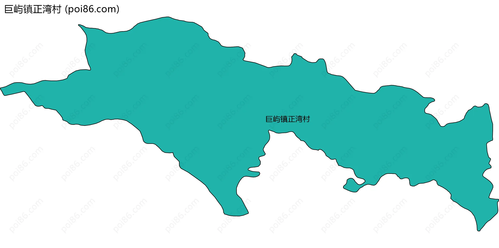 巨屿镇正湾村边界地图