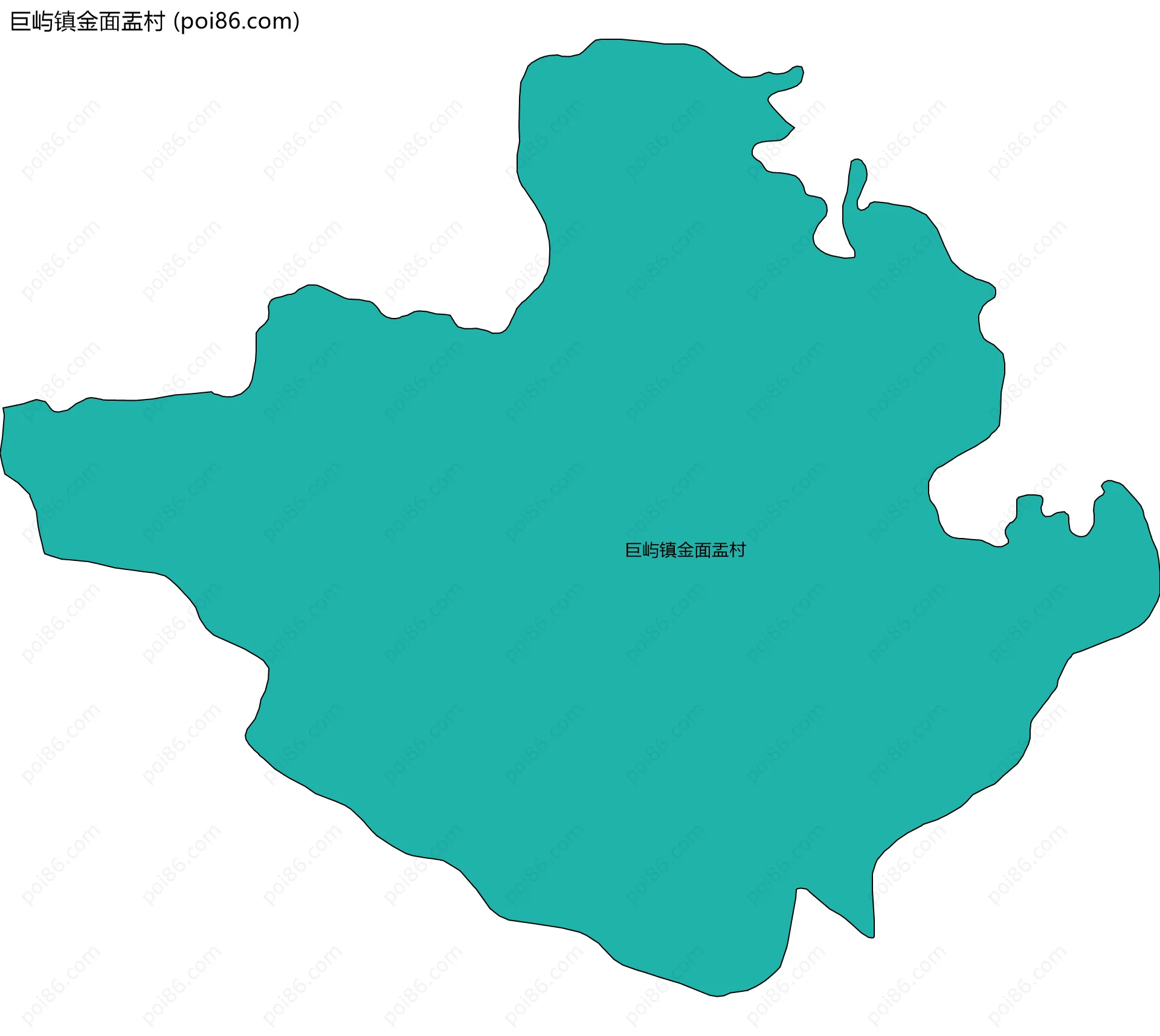 巨屿镇金面盂村边界地图