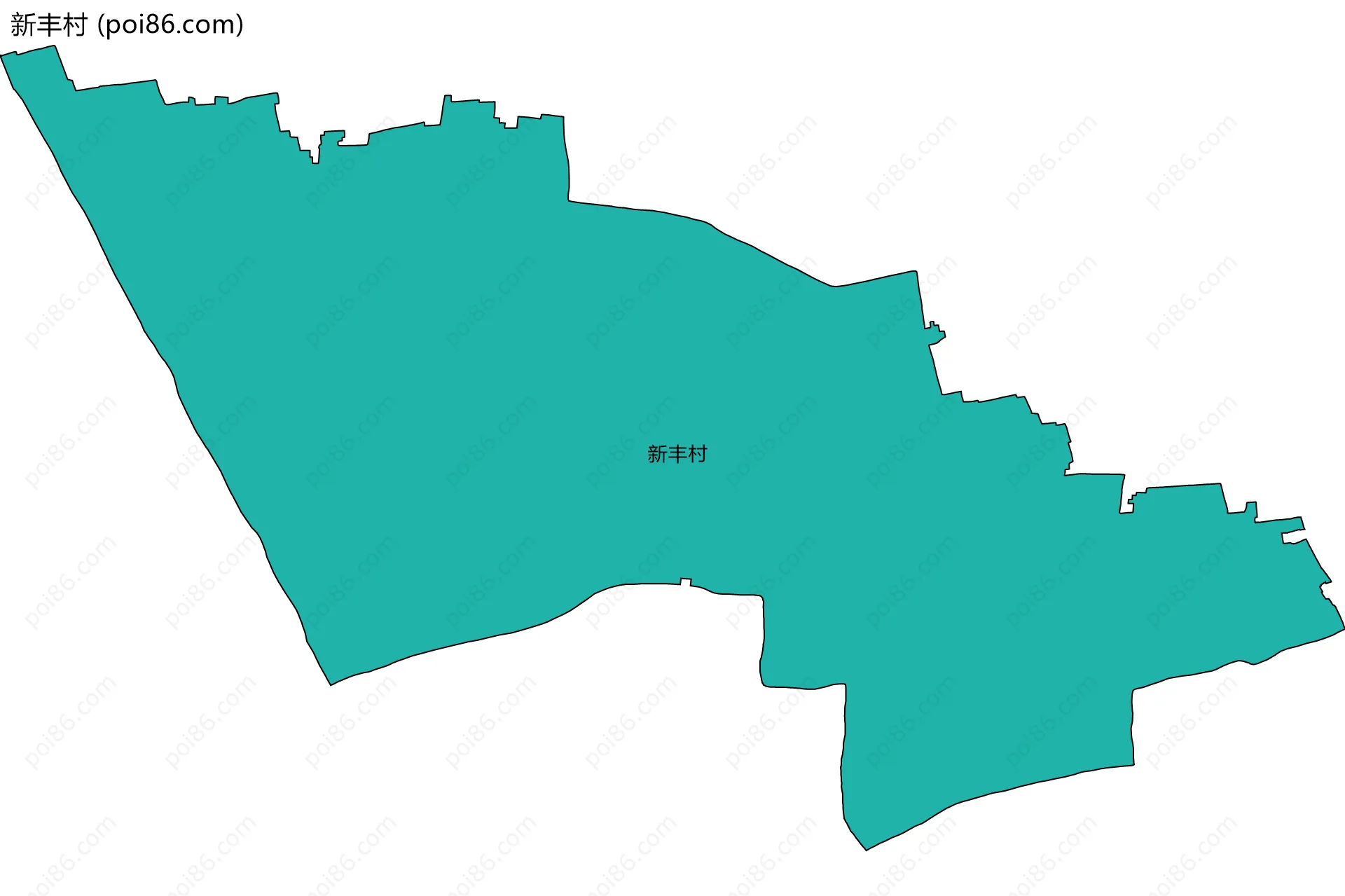 新丰村边界地图