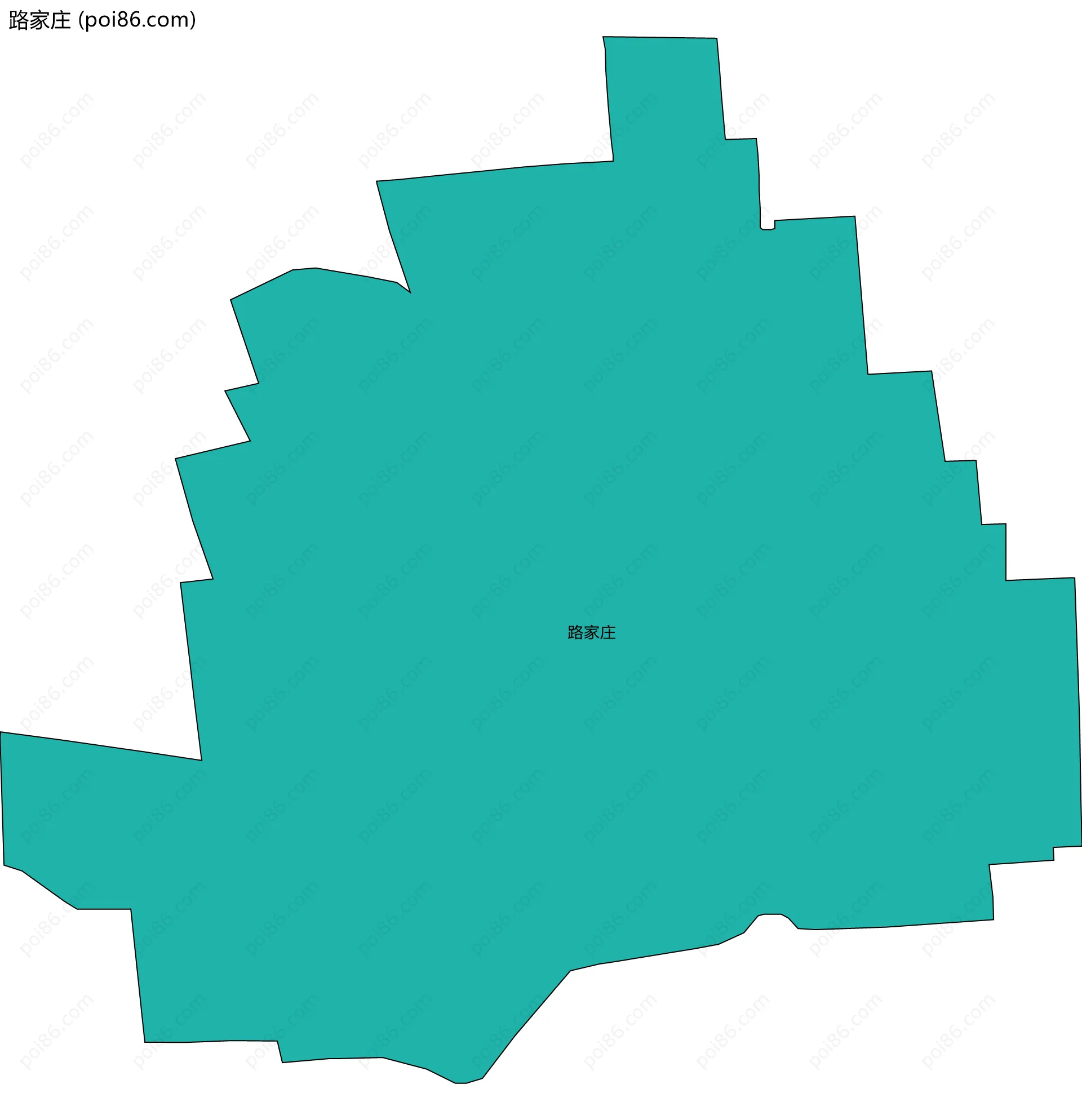 路家庄边界地图
