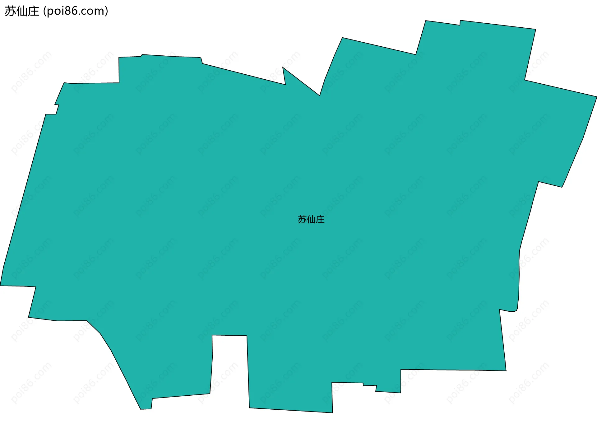 苏仙庄边界地图