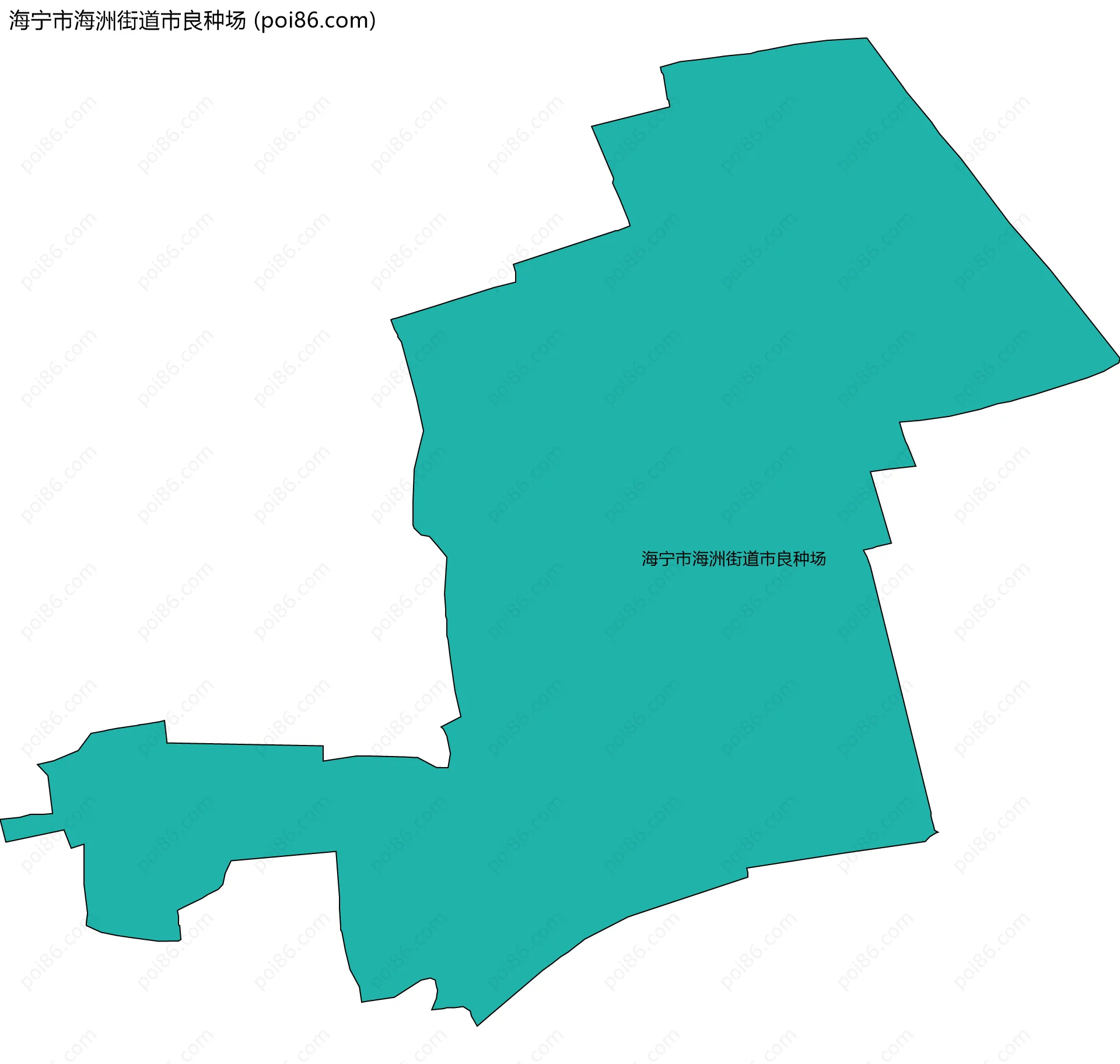 海宁市海洲街道市良种场边界地图