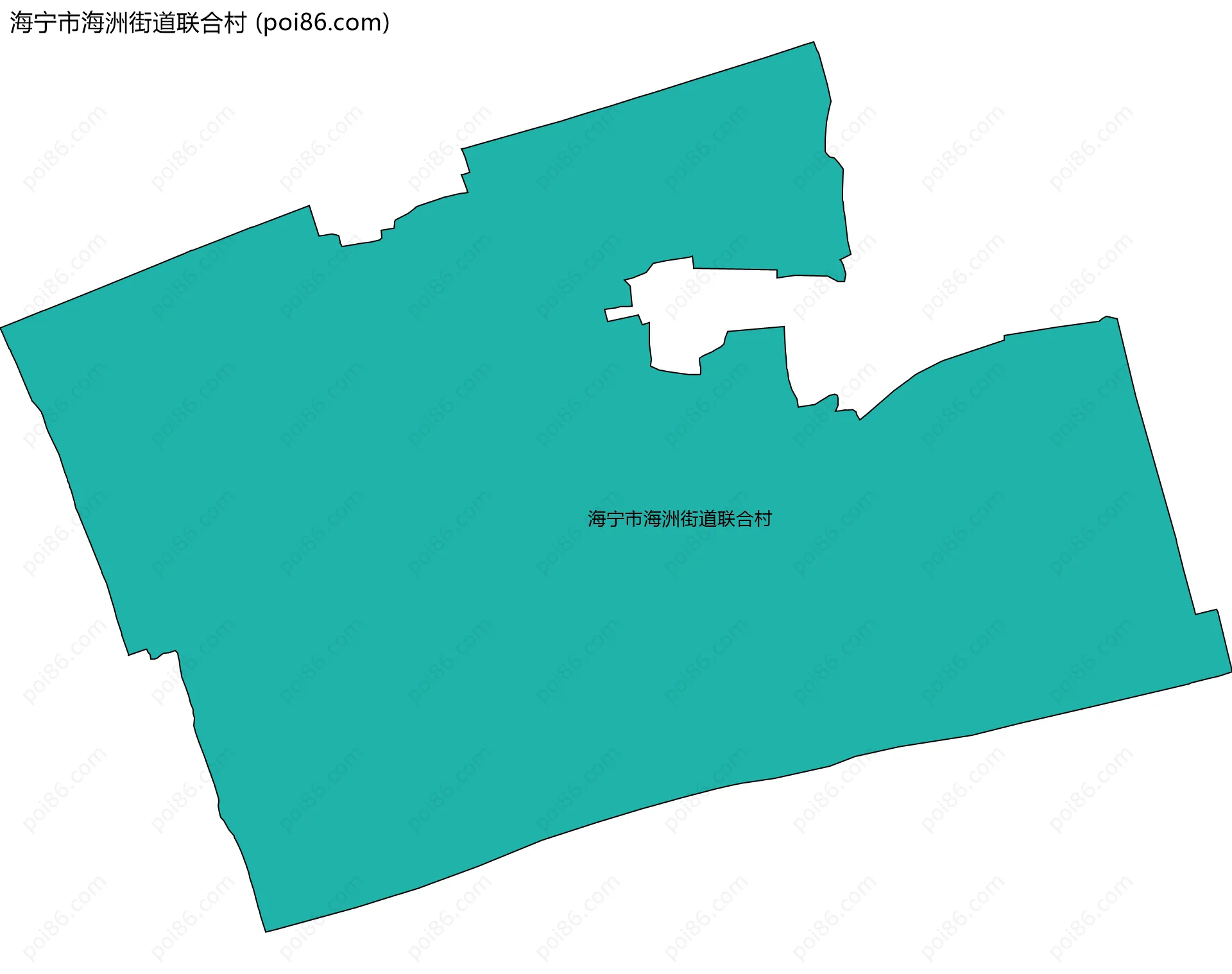 海宁市海洲街道联合村边界地图