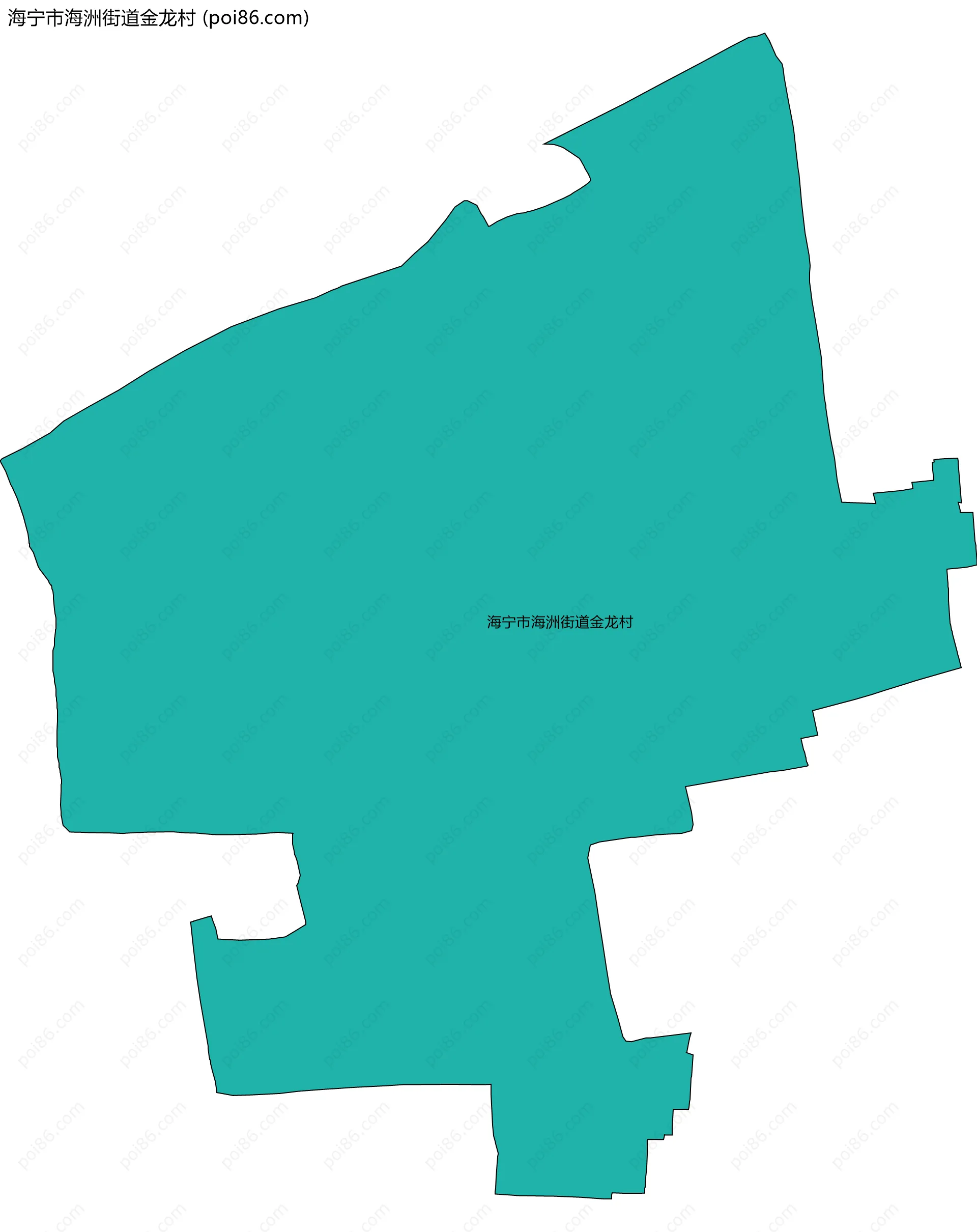 海宁市海洲街道金龙村边界地图