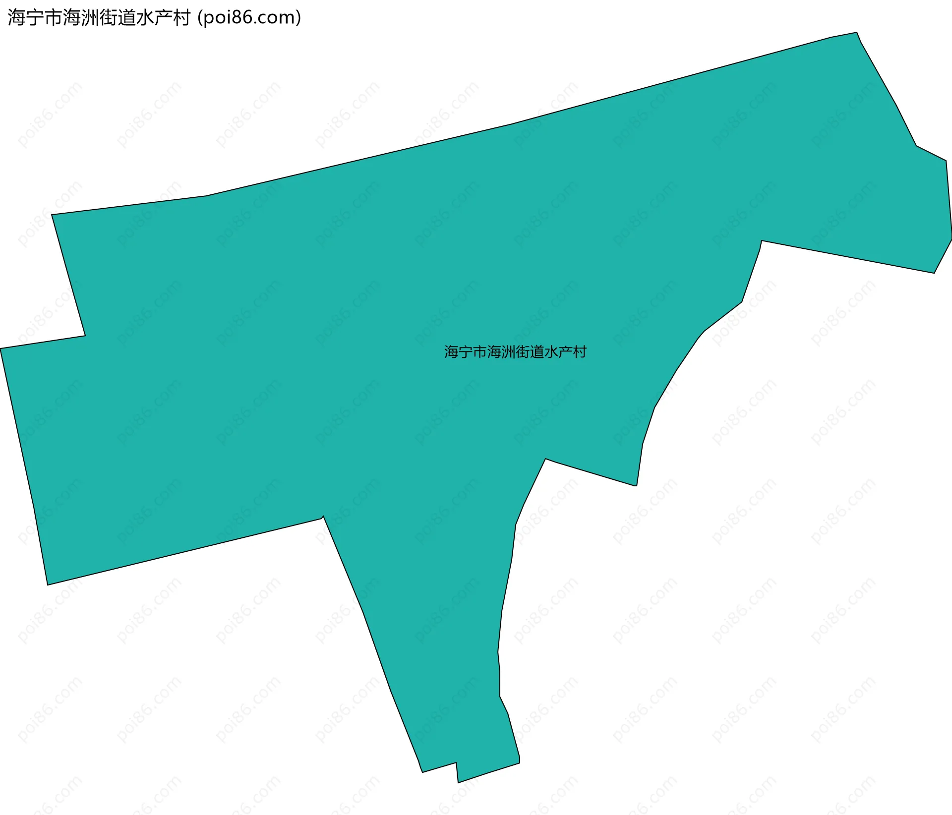 海宁市海洲街道水产村边界地图