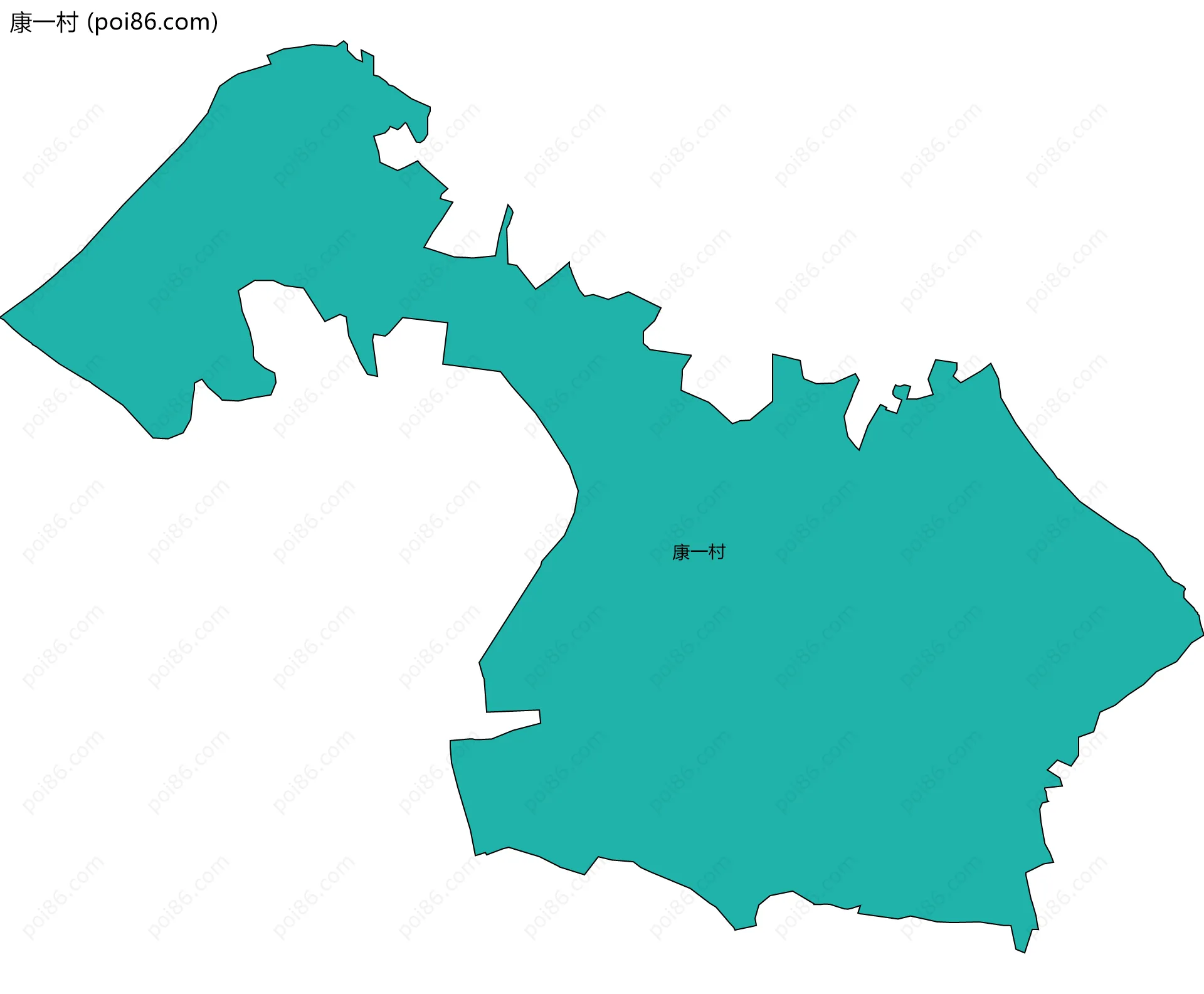 康一村边界地图