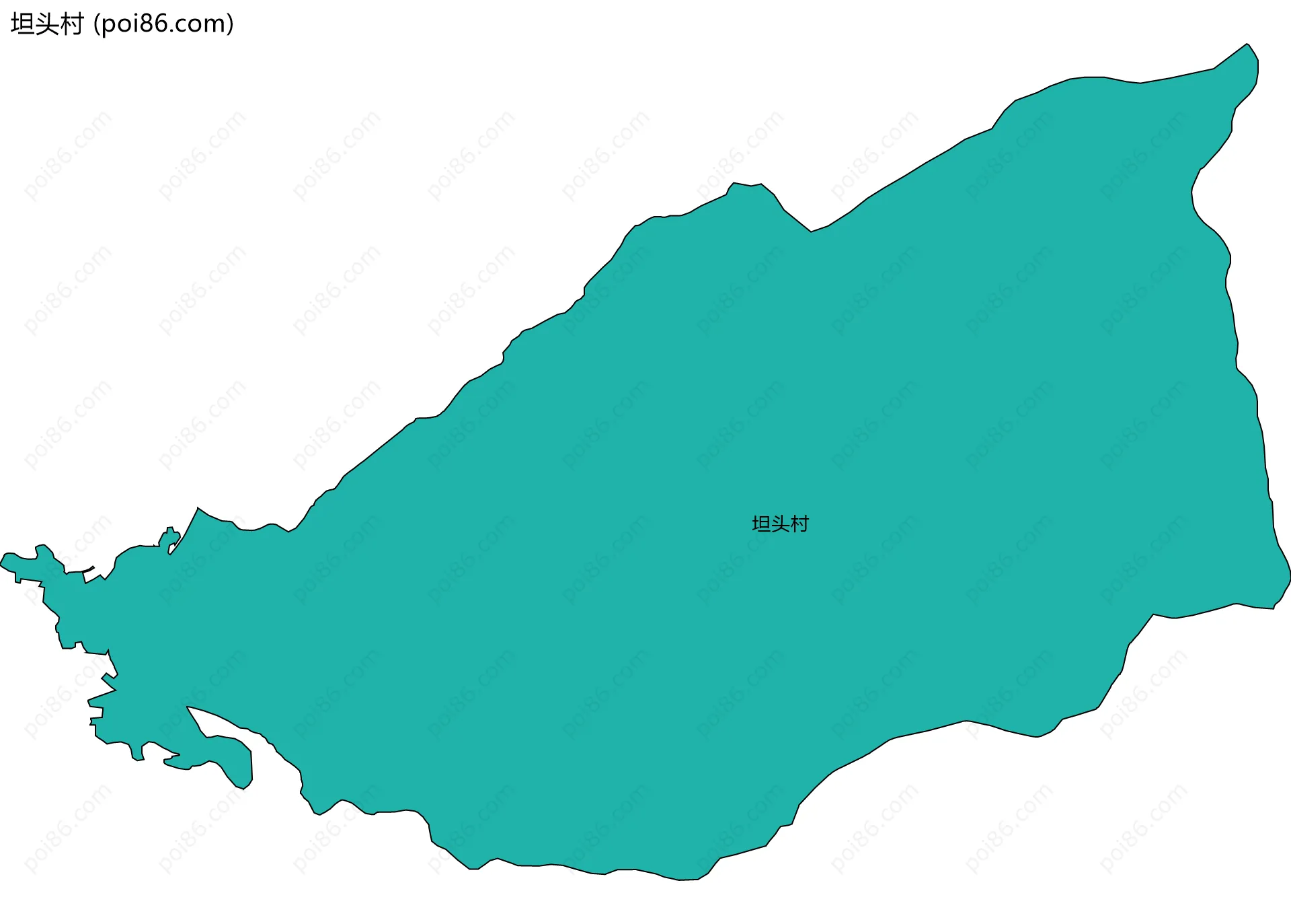 坦头村边界地图