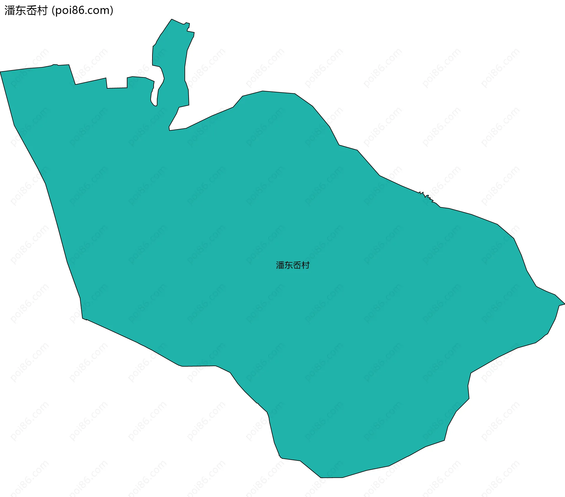 潘东岙村边界地图