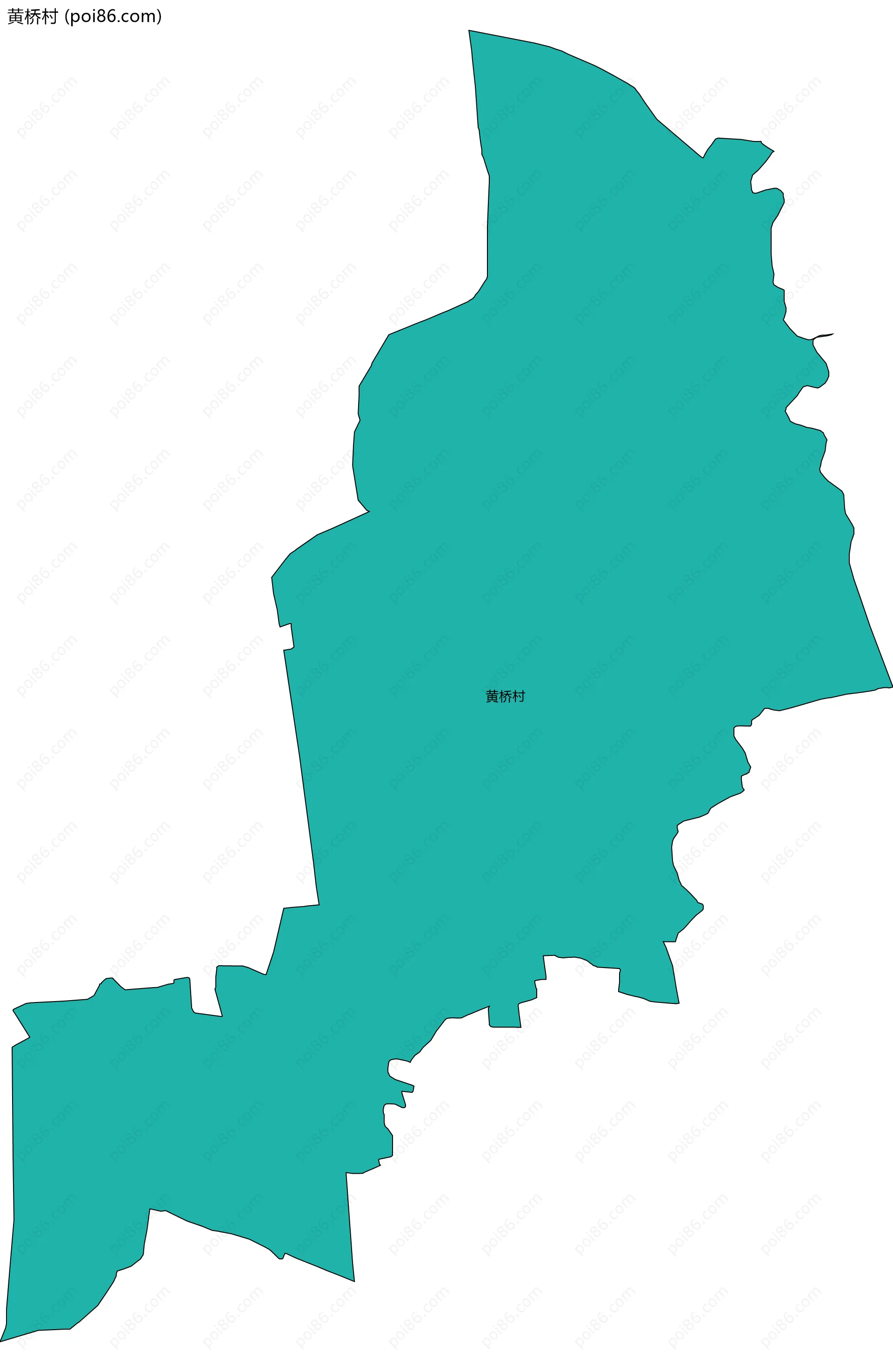 黄桥村边界地图