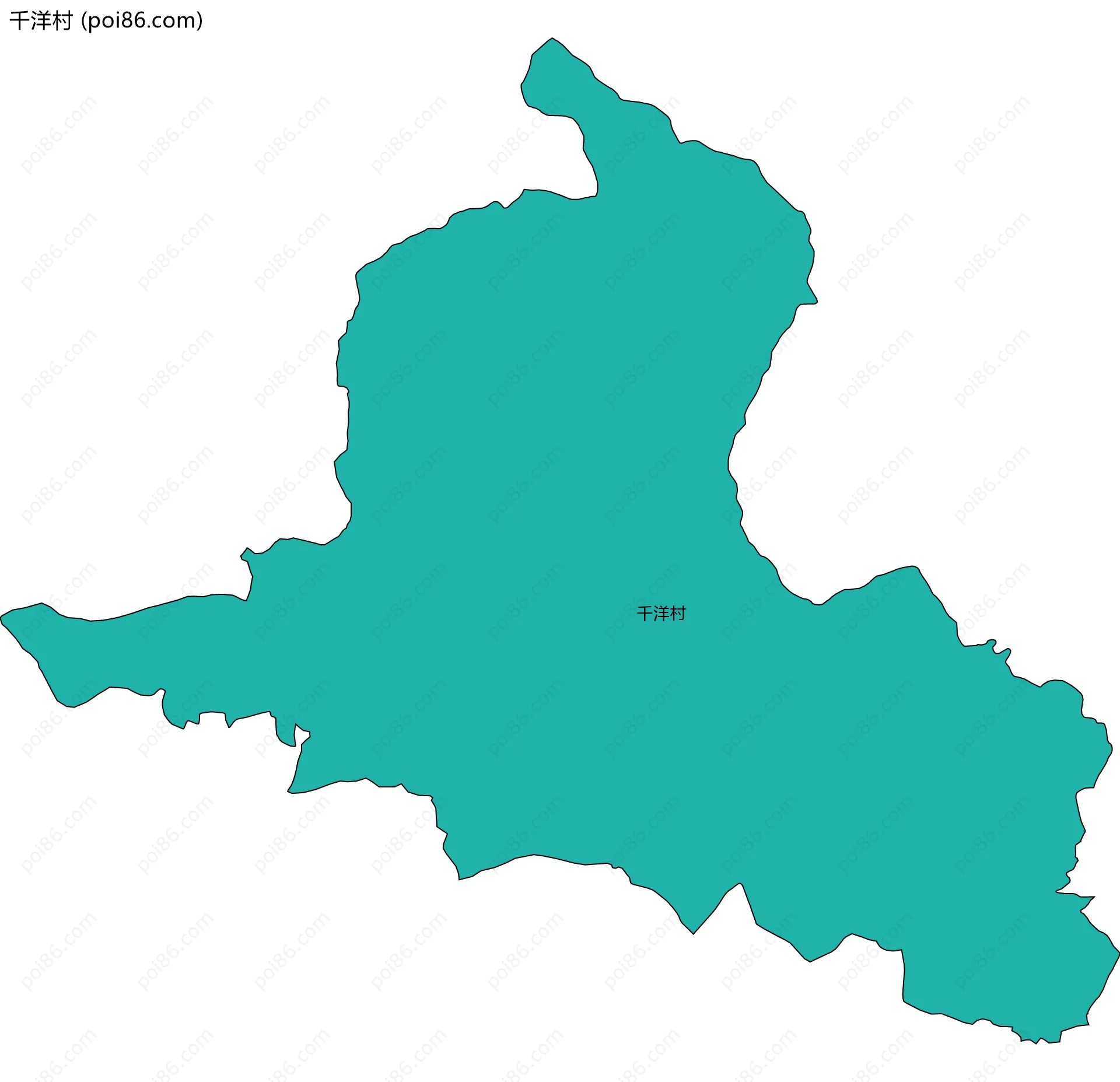 千洋村边界地图