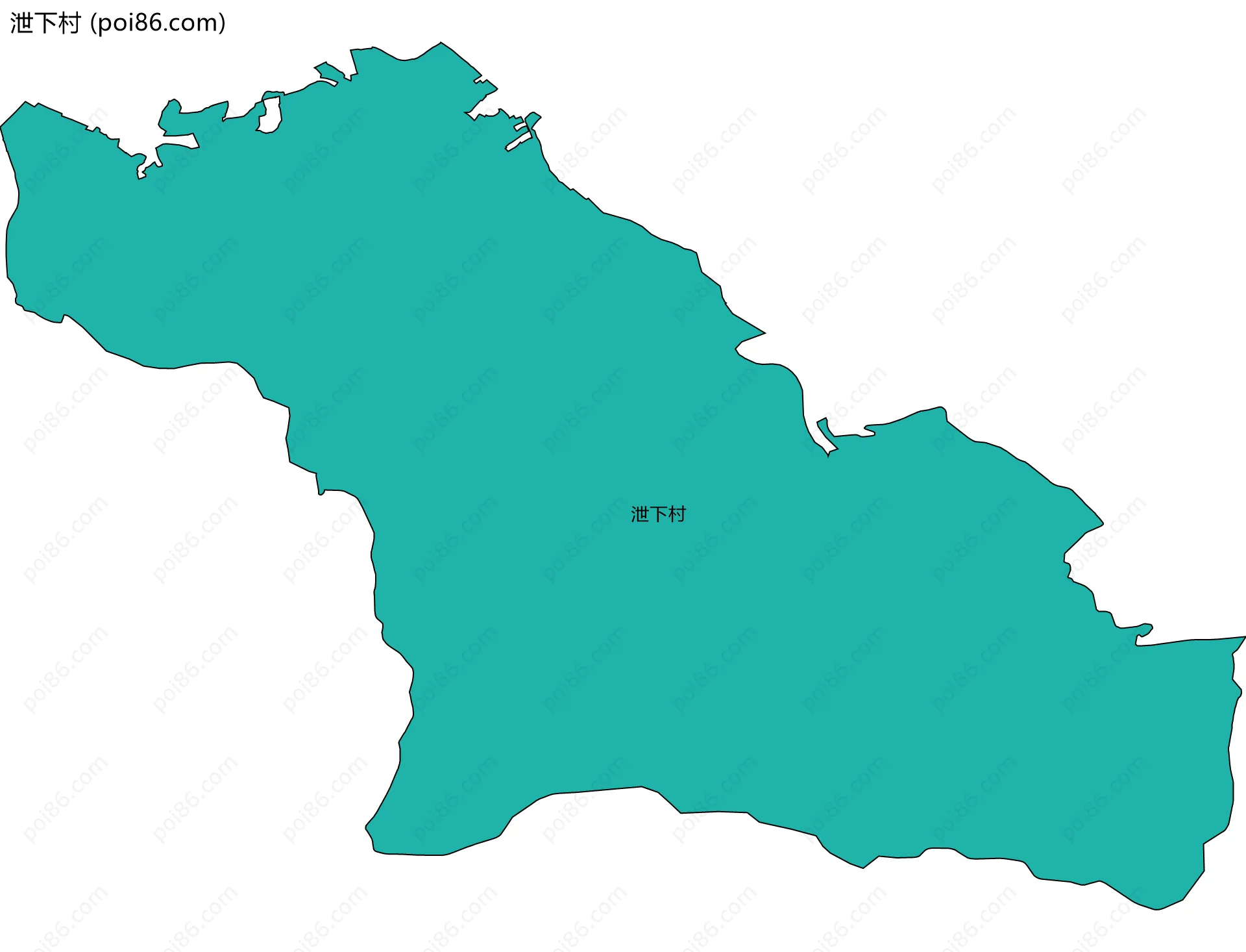 泄下村边界地图