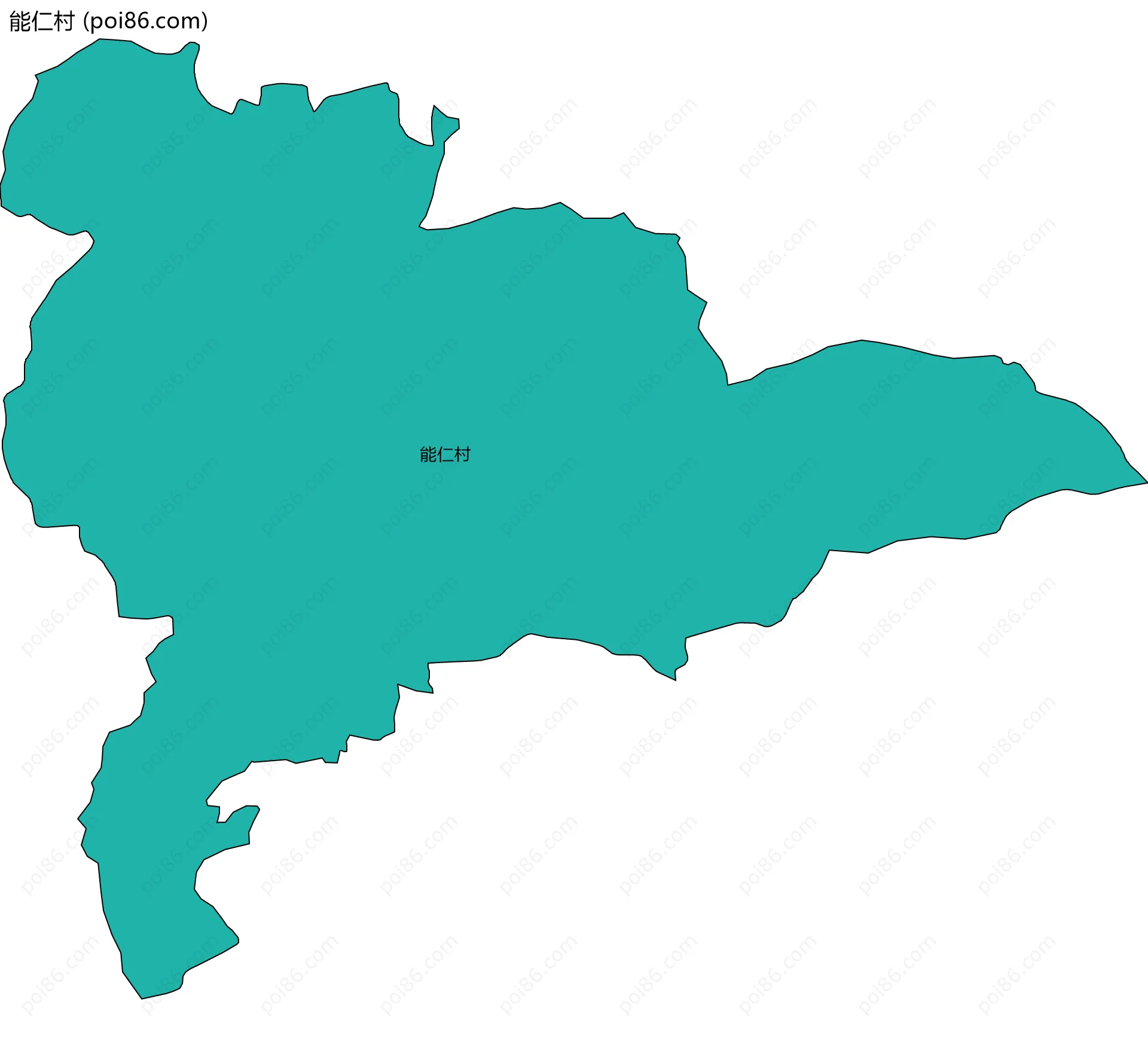 能仁村边界地图