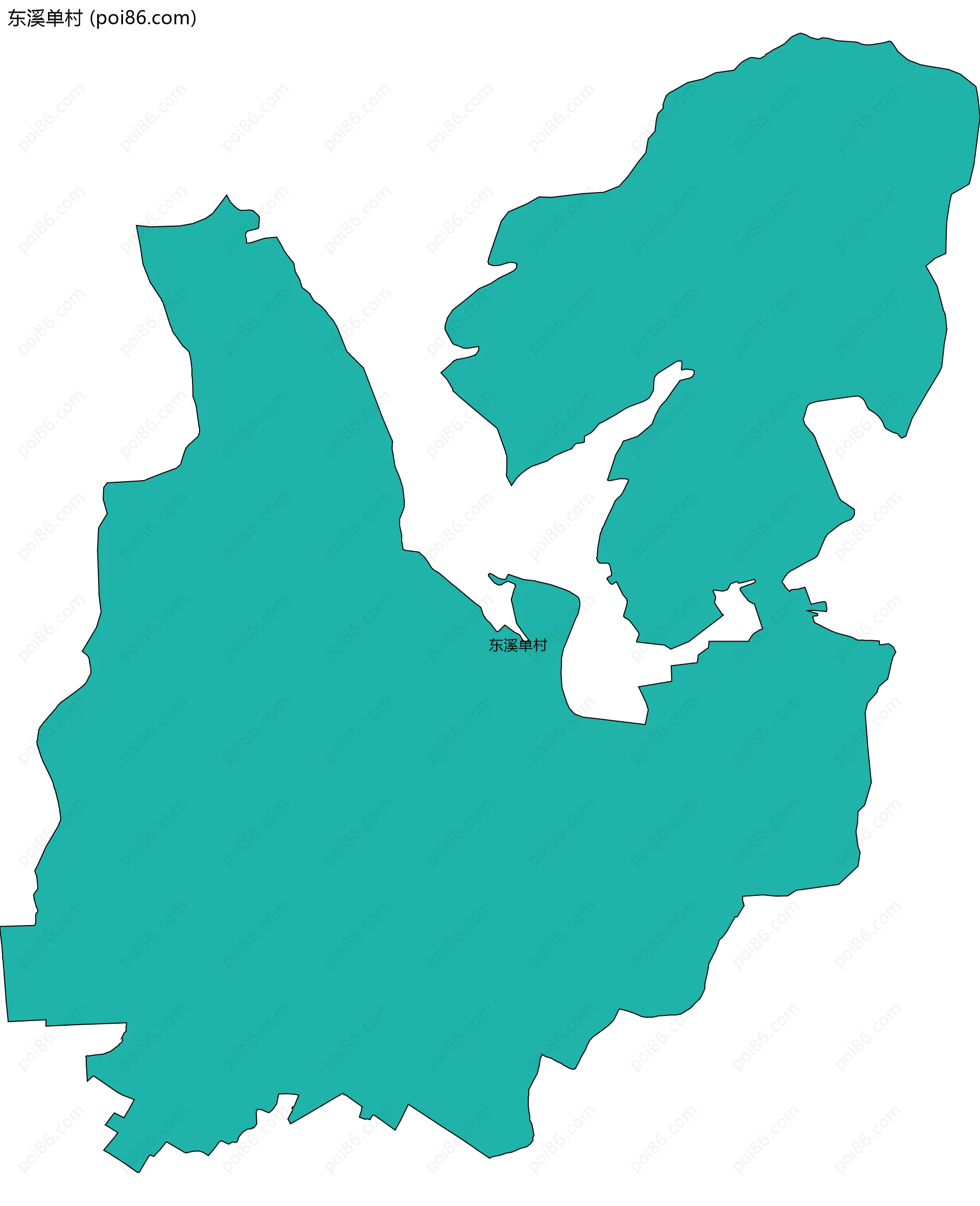 东溪单村边界地图