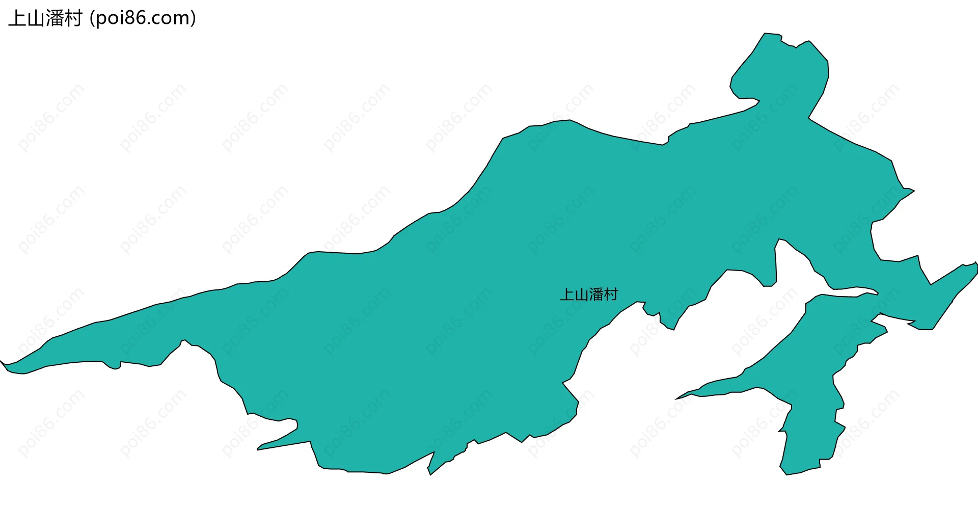 上山潘村边界地图