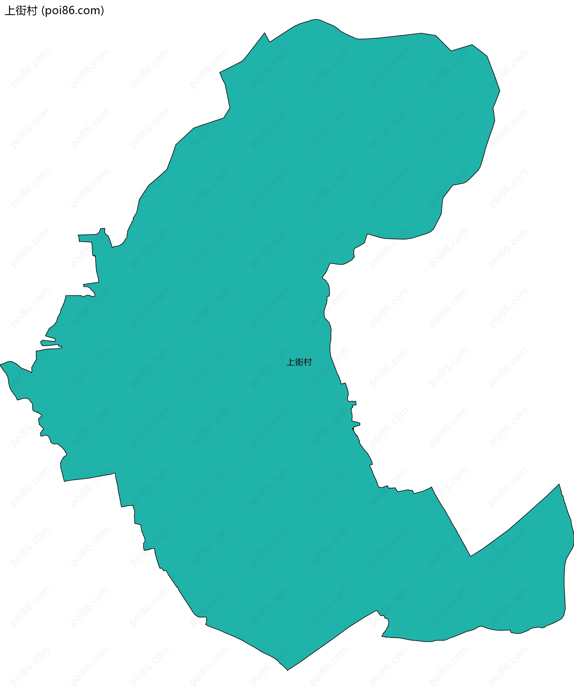 上街村边界地图