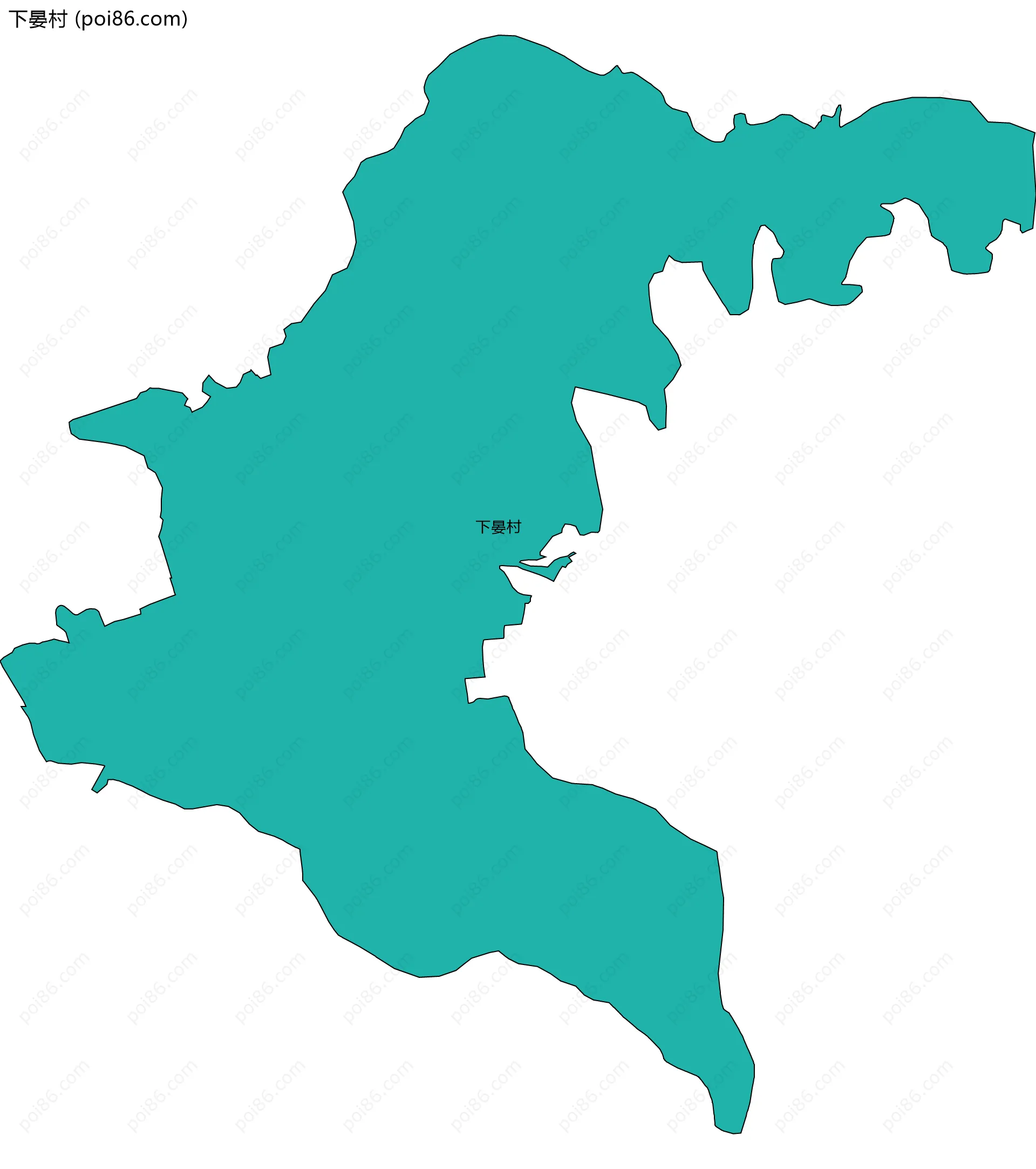 下晏村边界地图