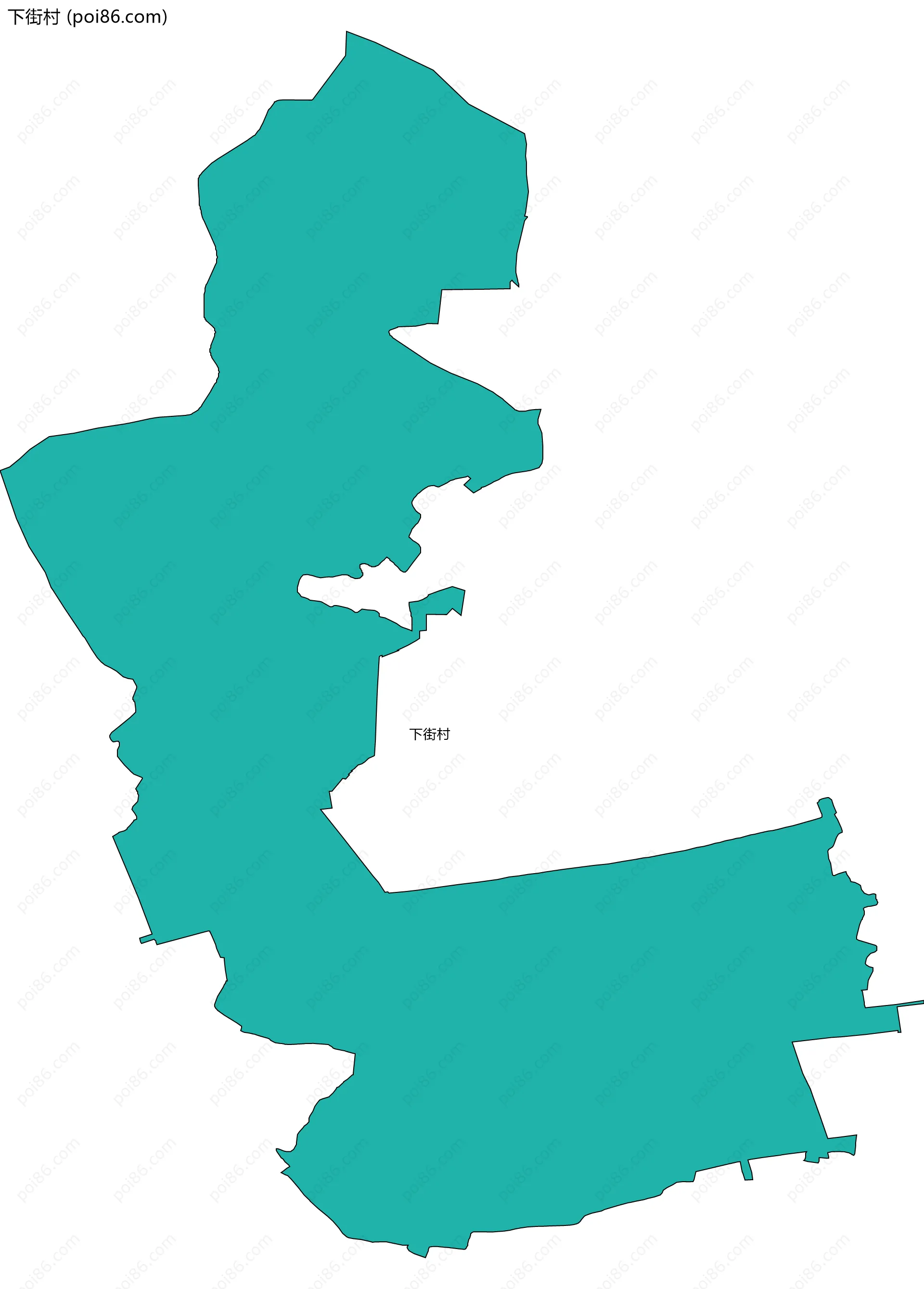 下街村边界地图