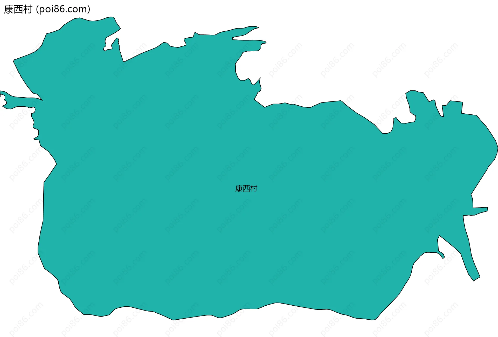 康西村边界地图