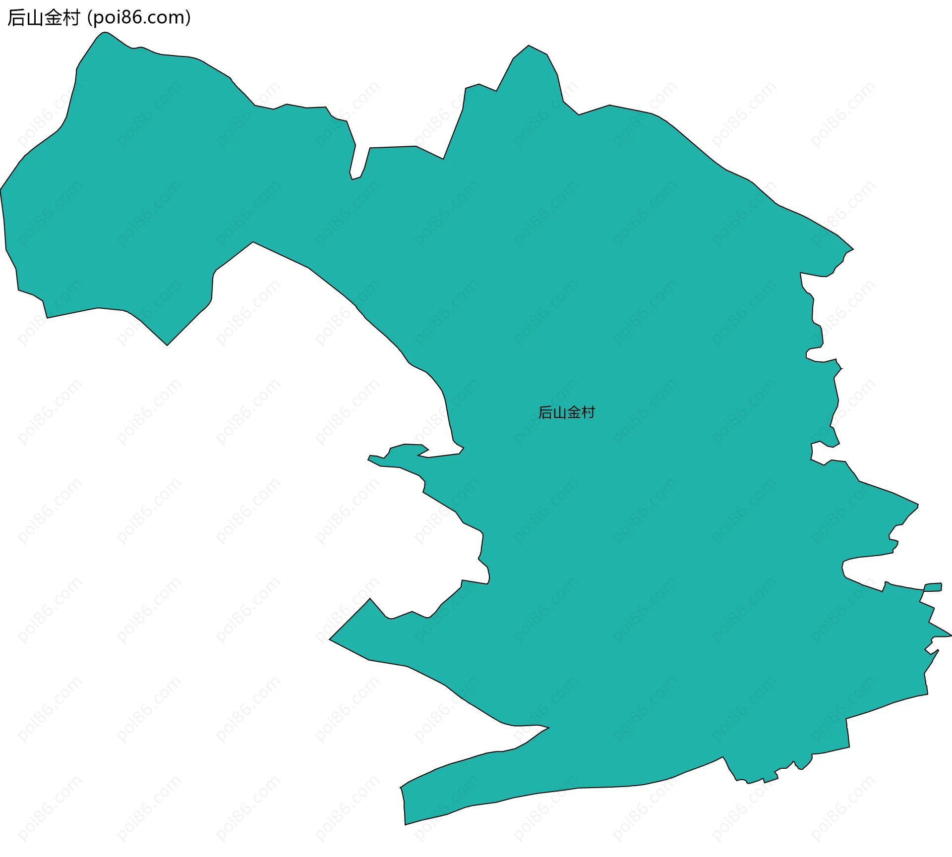 后山金村边界地图