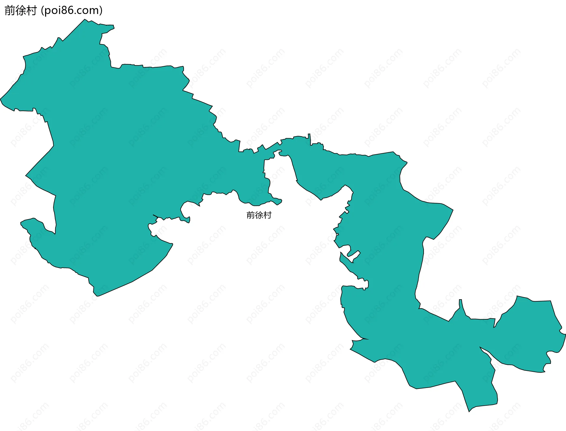 前徐村边界地图