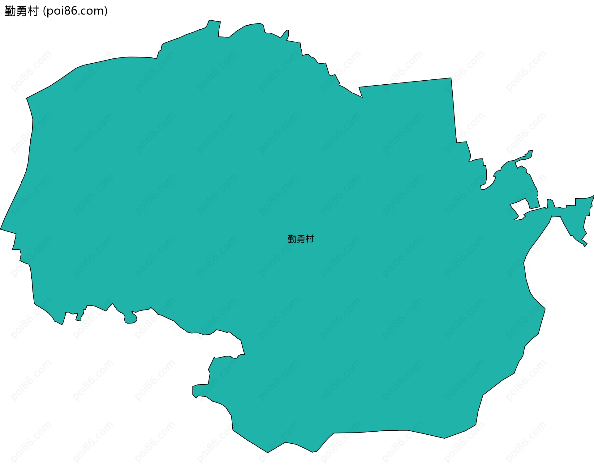 勤勇村边界地图
