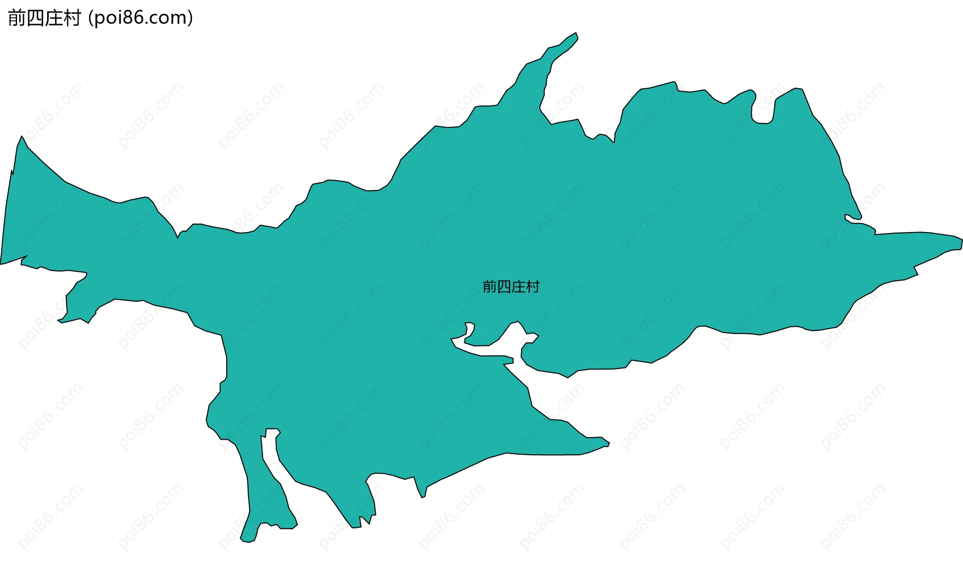 前四庄村边界地图