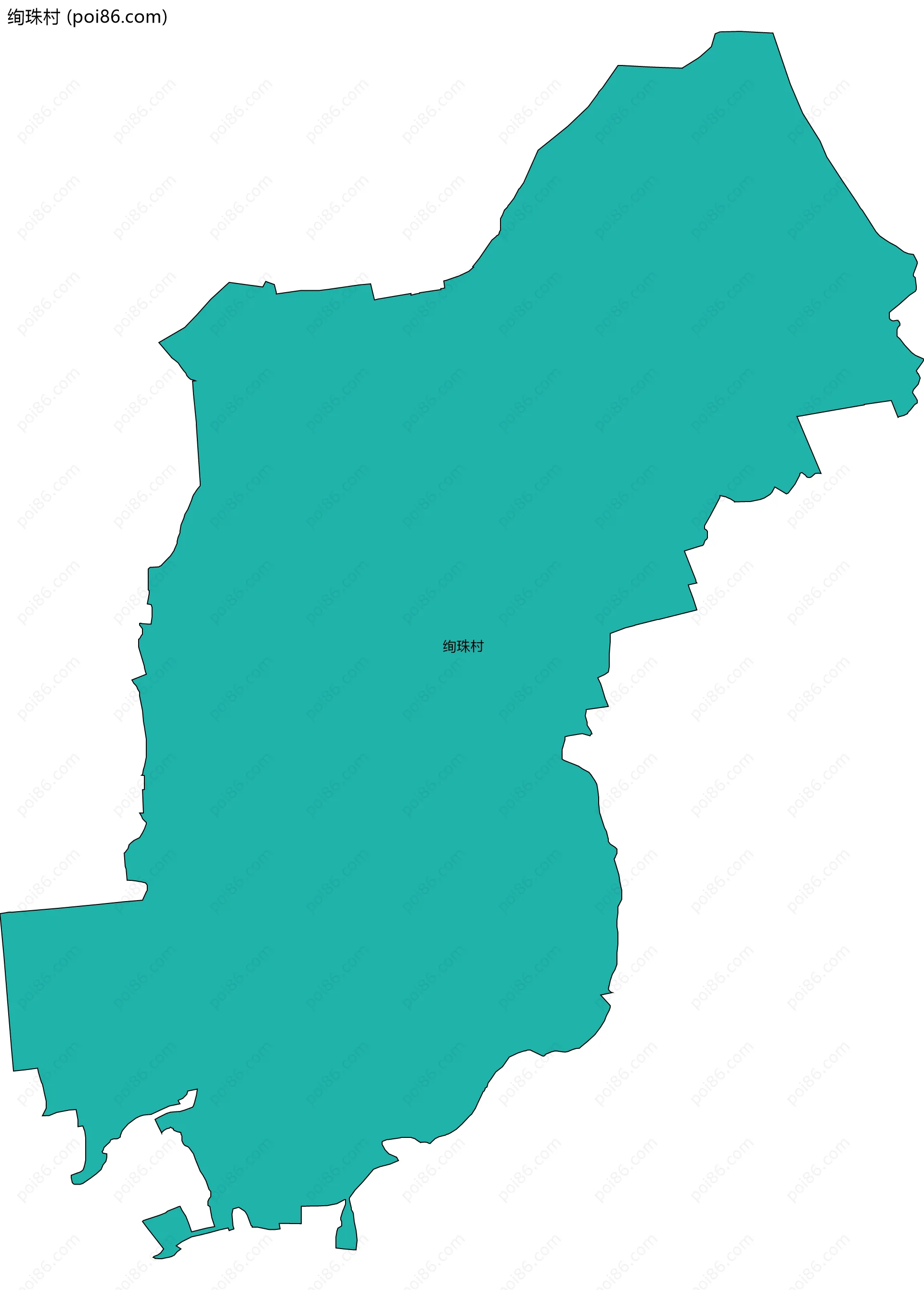 绚珠村边界地图
