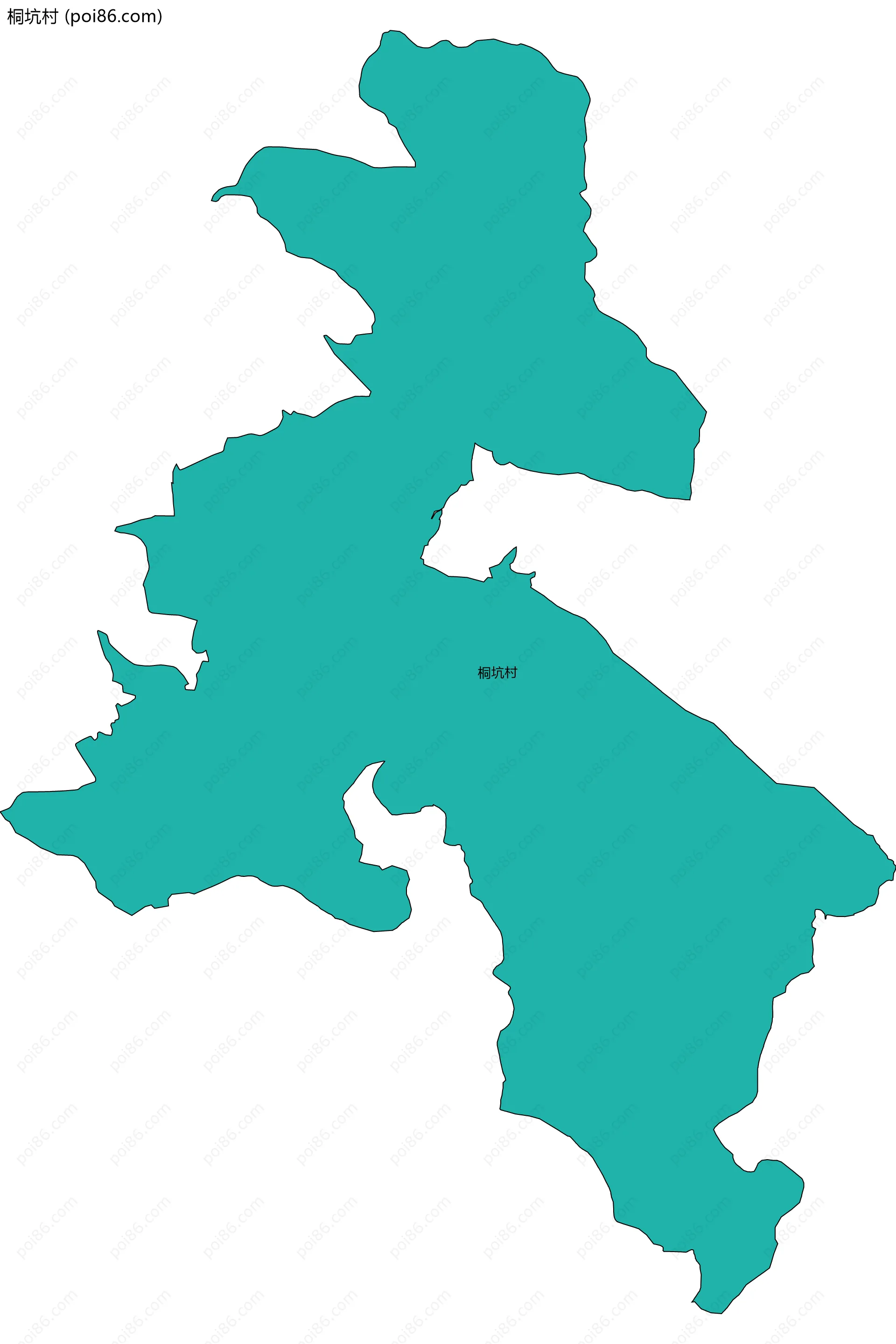 桐坑村边界地图