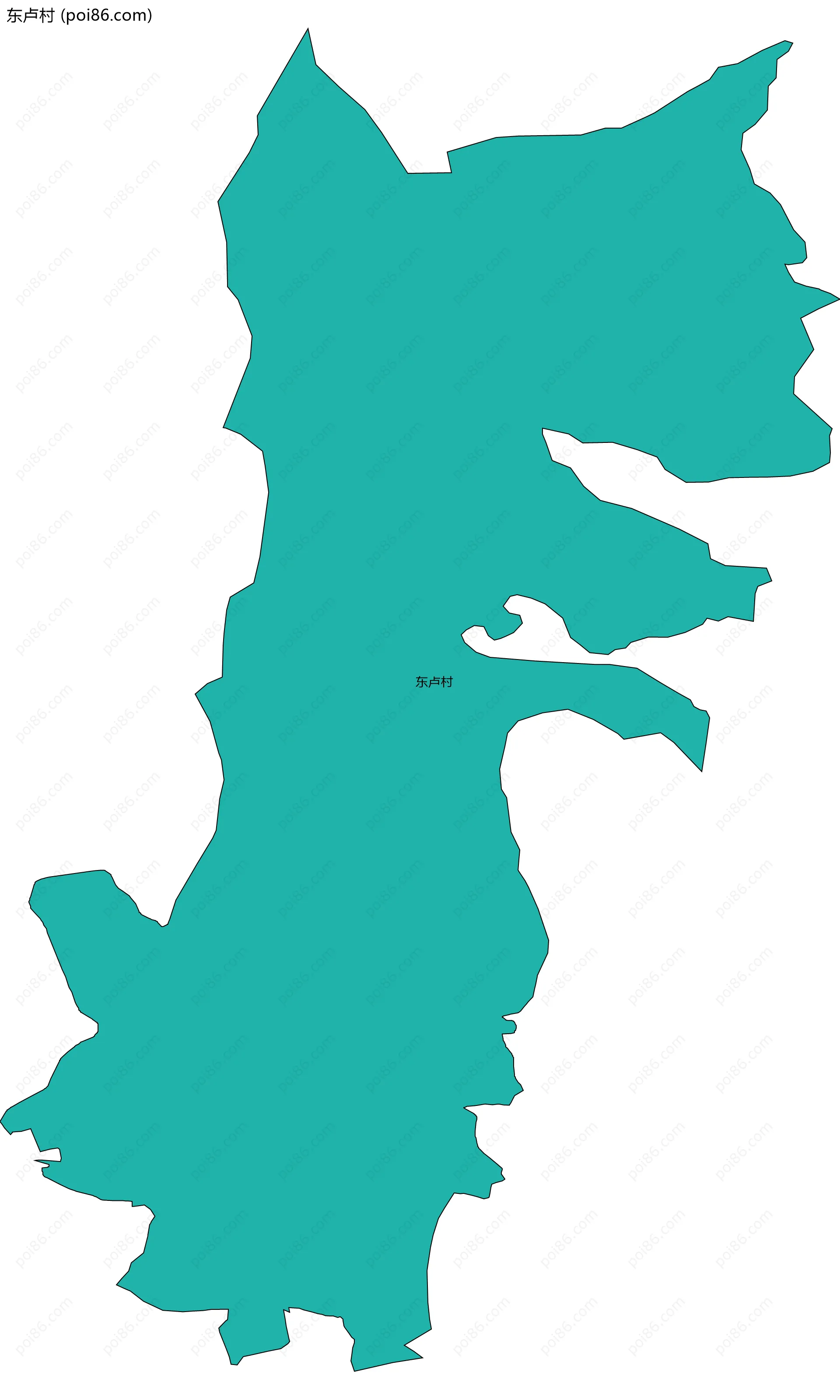 东卢村边界地图