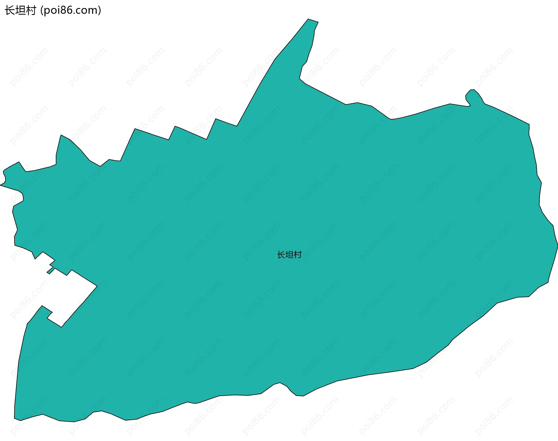 长坦村边界地图