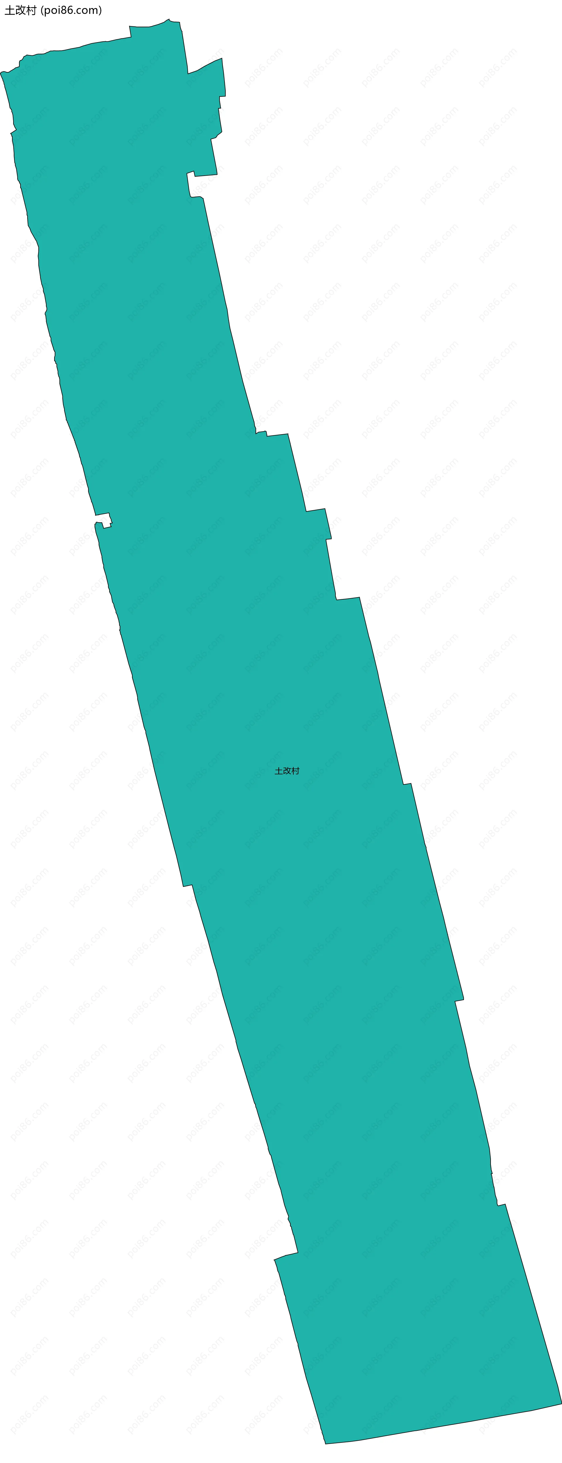 土改村边界地图