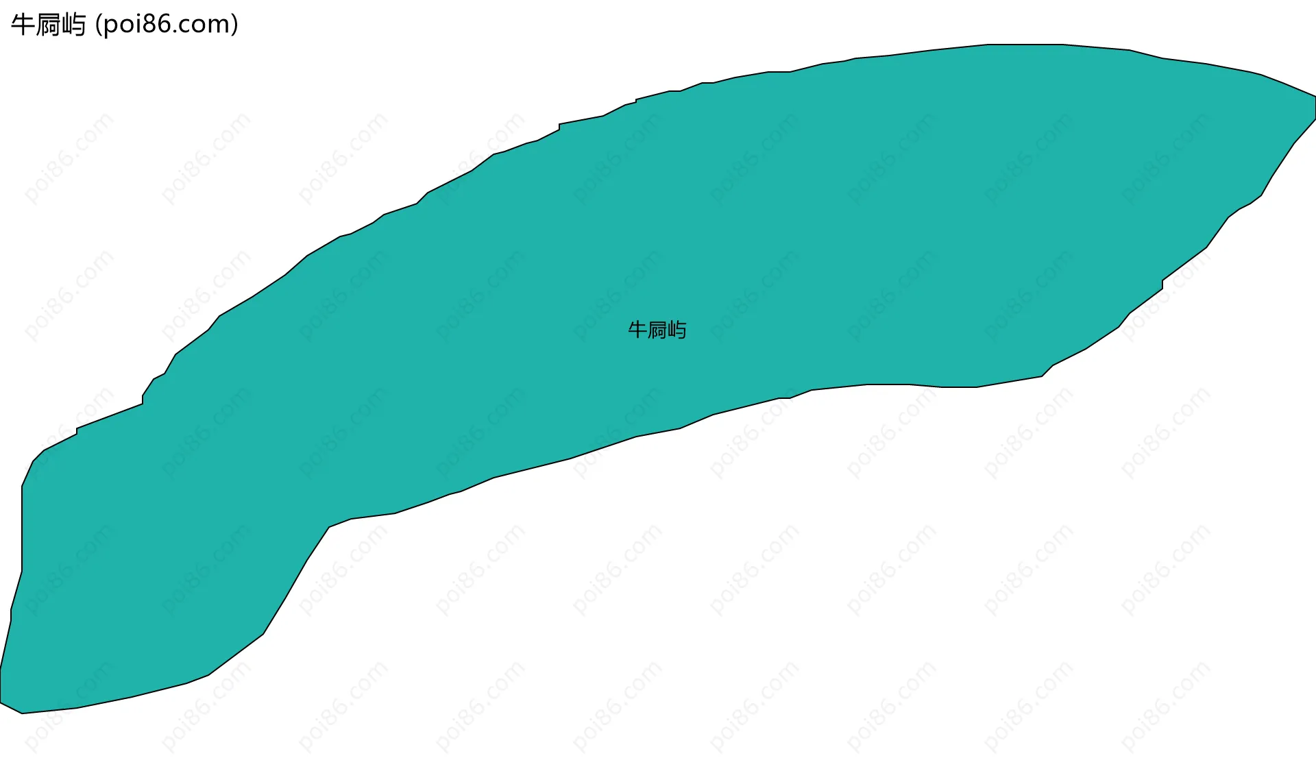 牛屙屿边界地图
