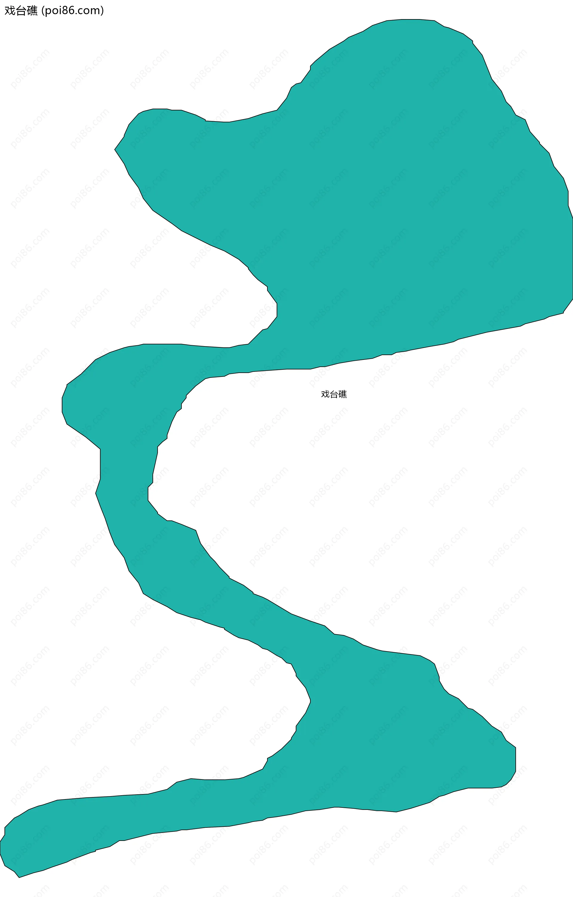 戏台礁边界地图