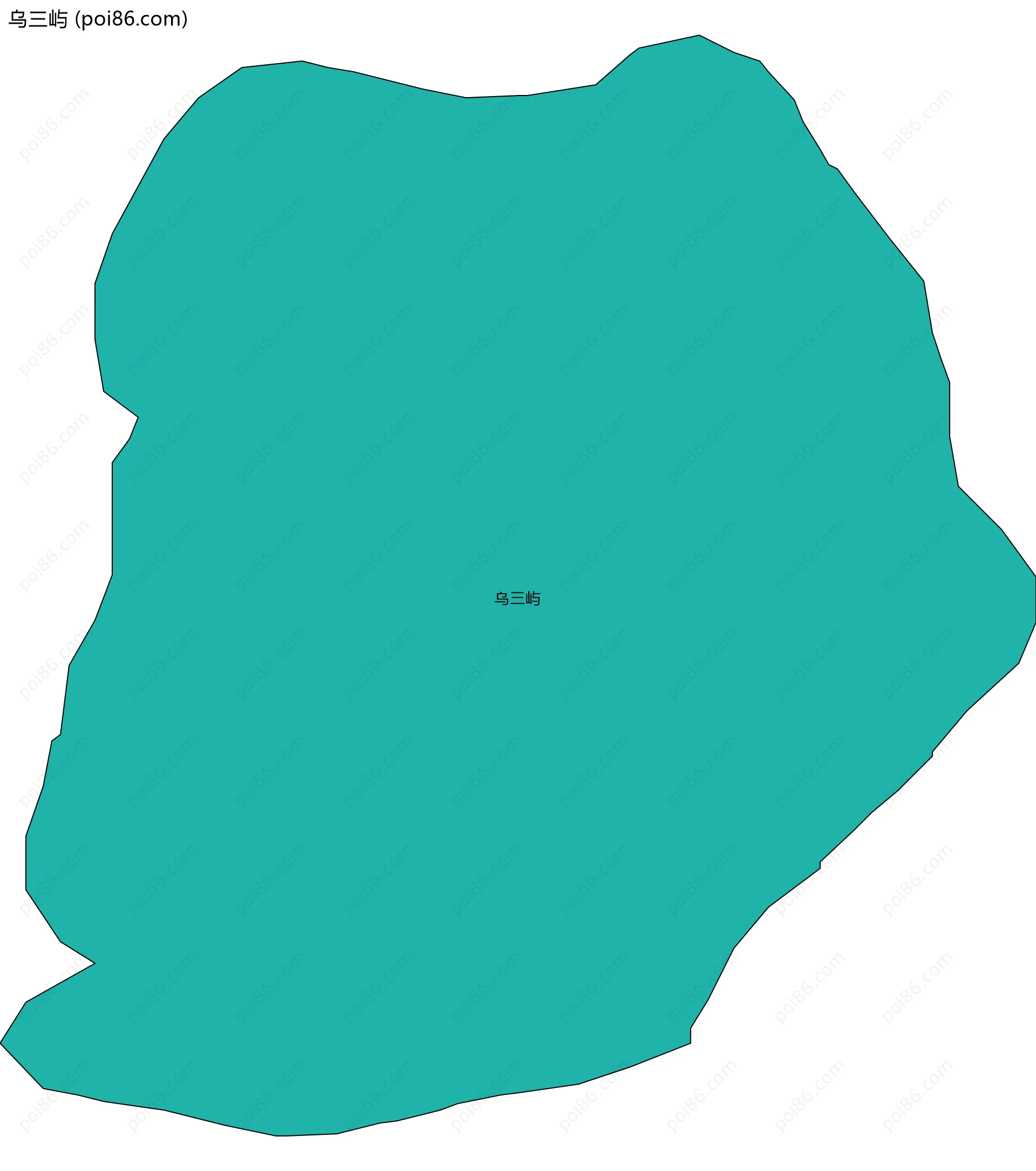 乌三屿边界地图