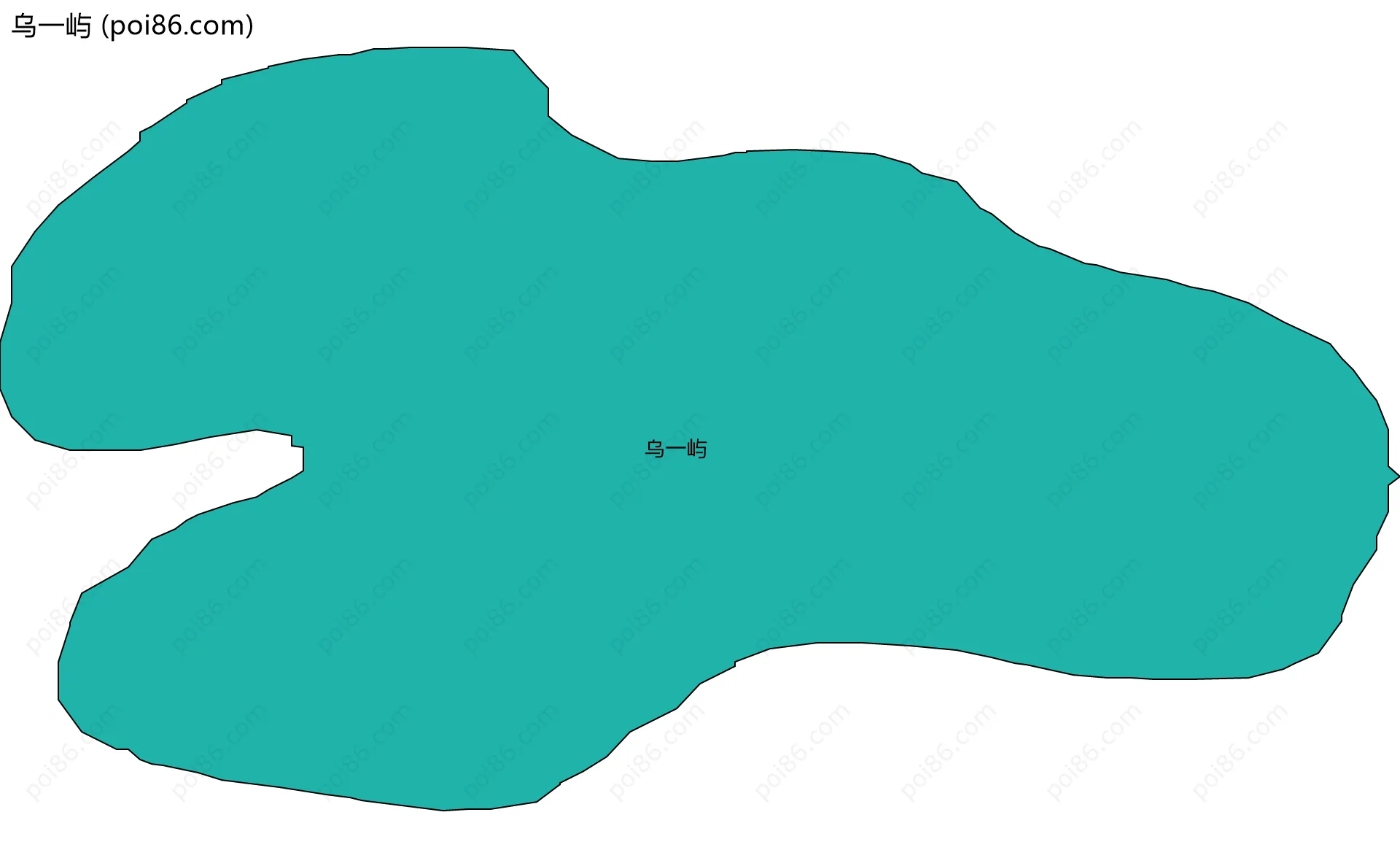 乌一屿边界地图