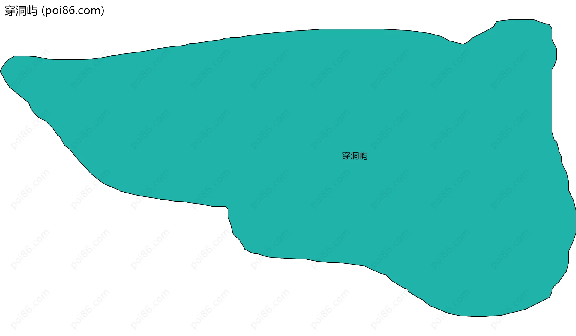穿洞屿边界地图