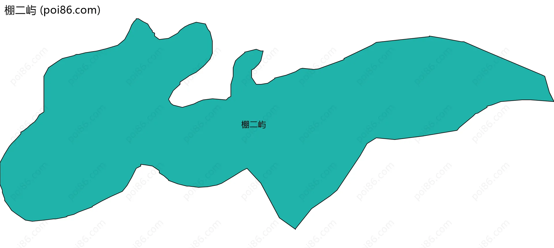 棚二屿边界地图