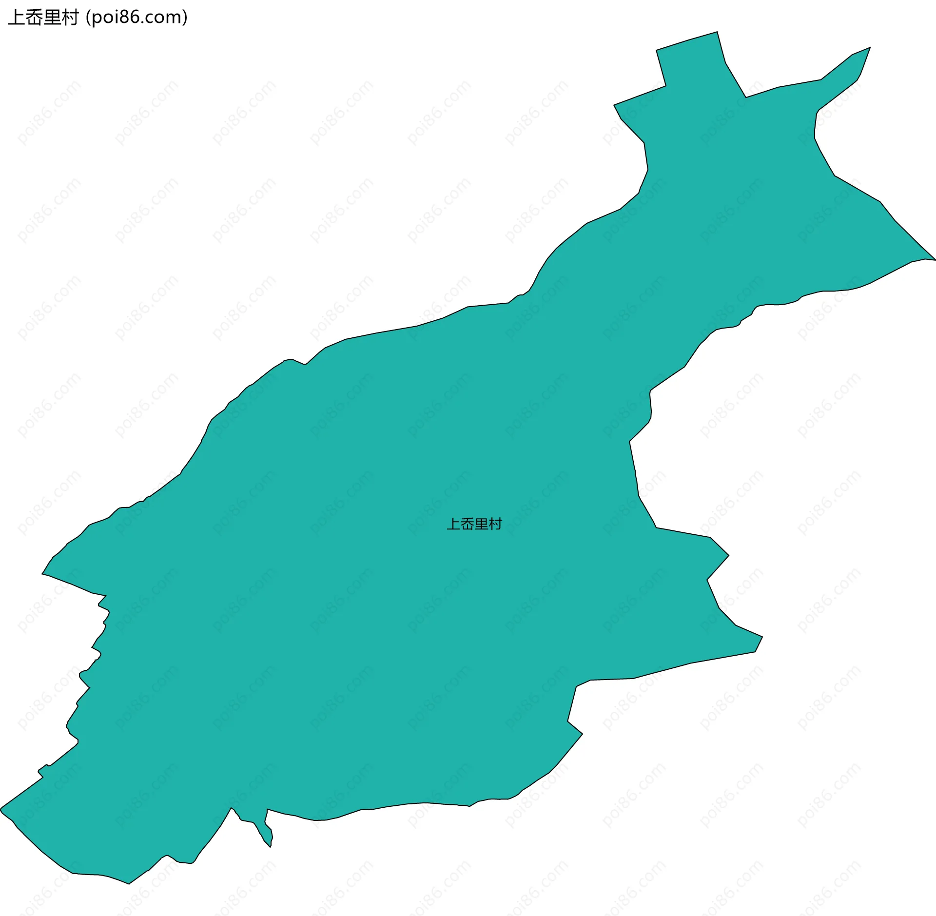 上岙里村边界地图